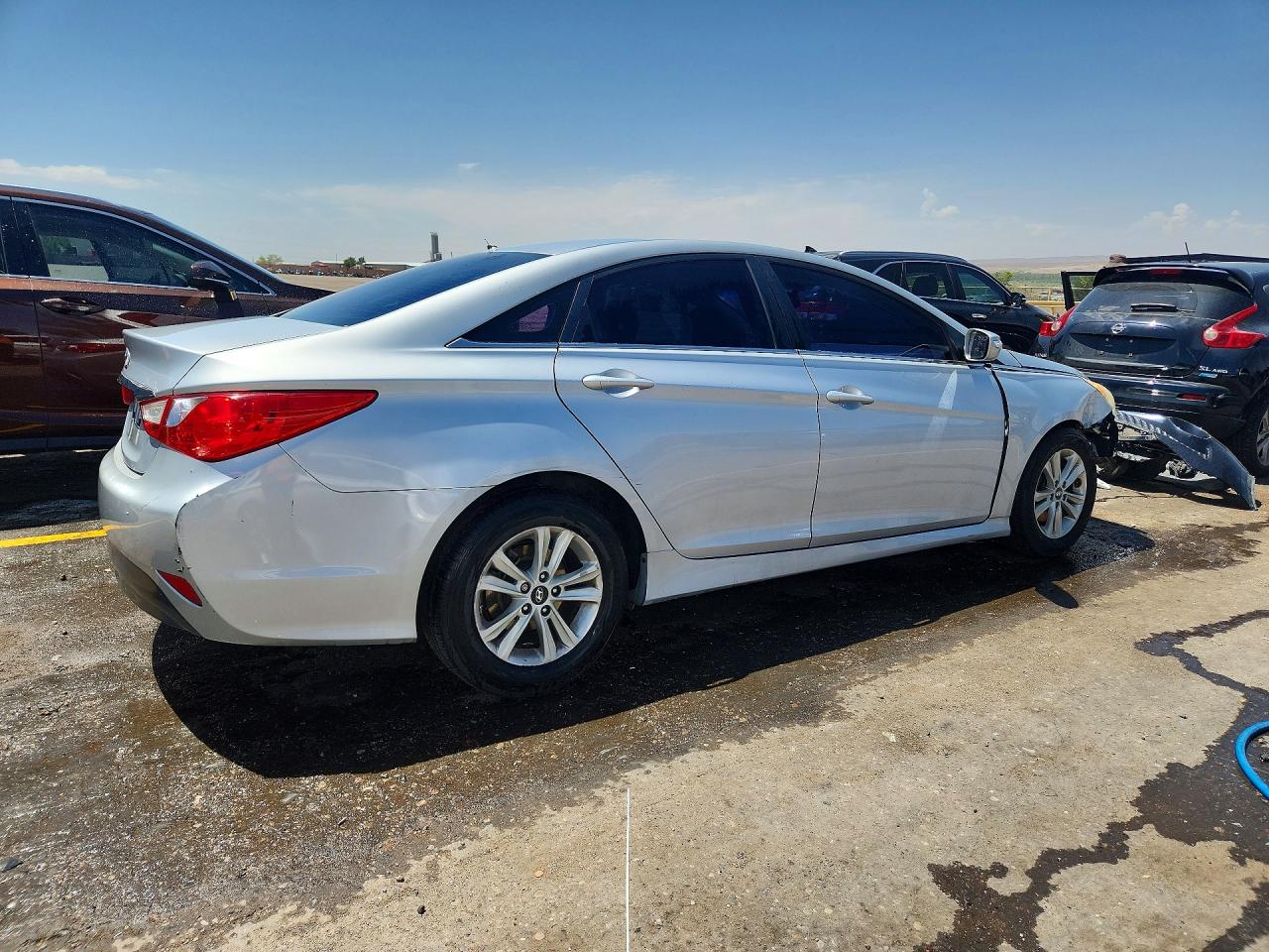2014 Hyundai Sonata Gls Silver vin: 5NPEB4AC1EH859141