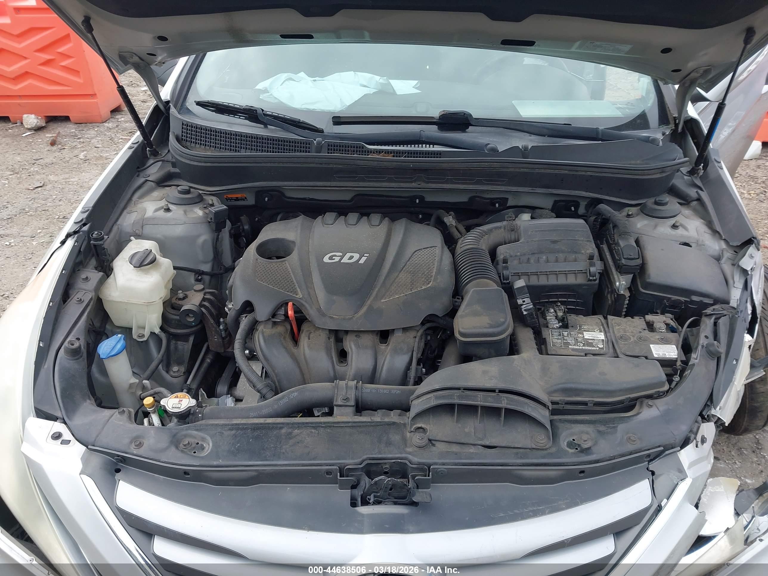 2014 Hyundai Sonata Gls Серый vin: 5NPEB4AC1EH861388