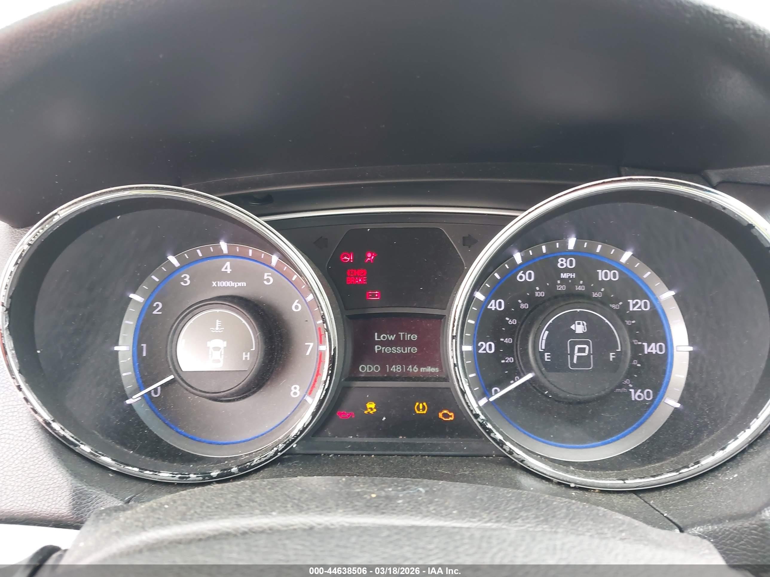 2014 Hyundai Sonata Gls Серый vin: 5NPEB4AC1EH861388