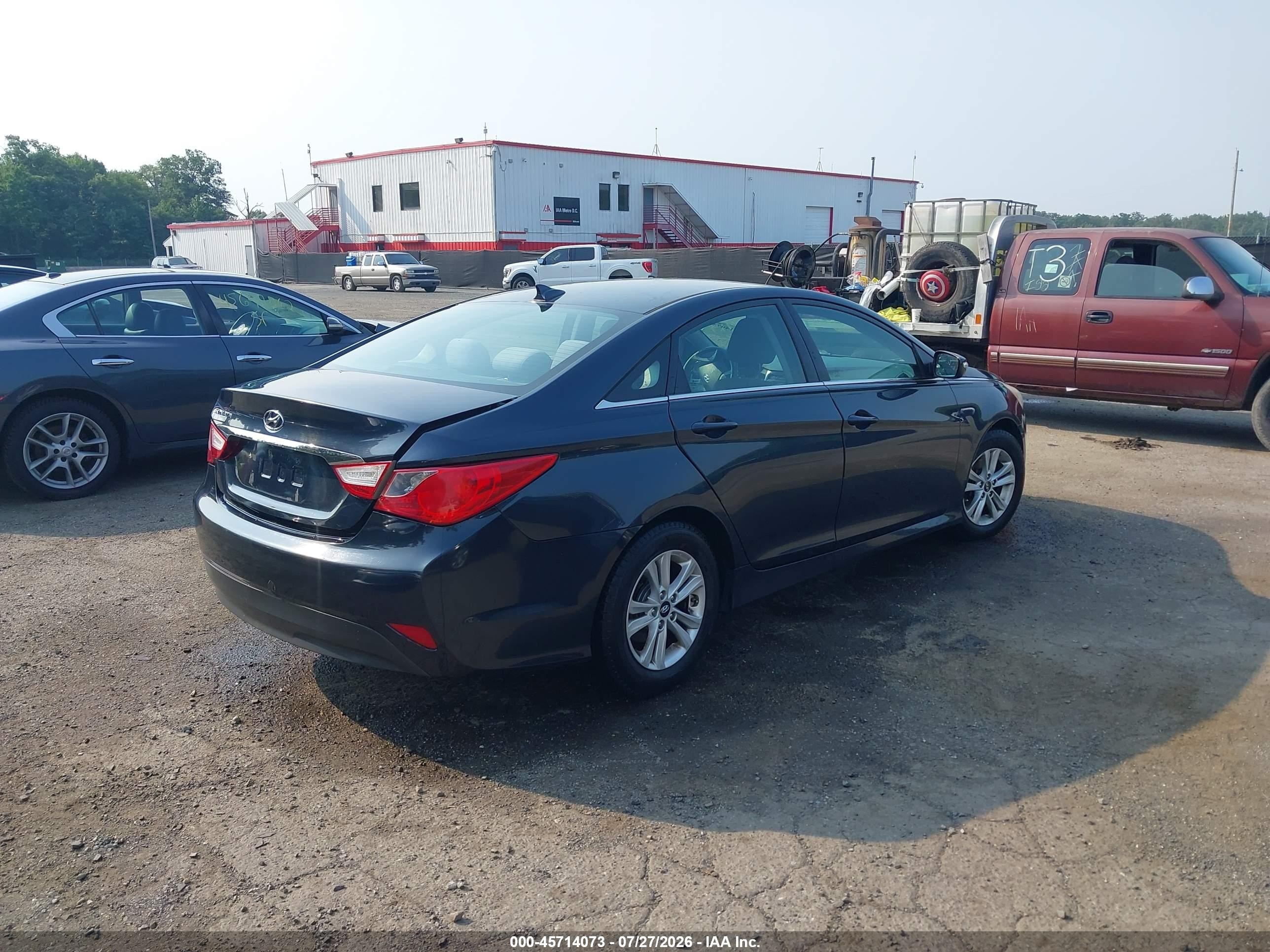 2014 Hyundai Sonata Gls Blue vin: 5NPEB4AC1EH862430