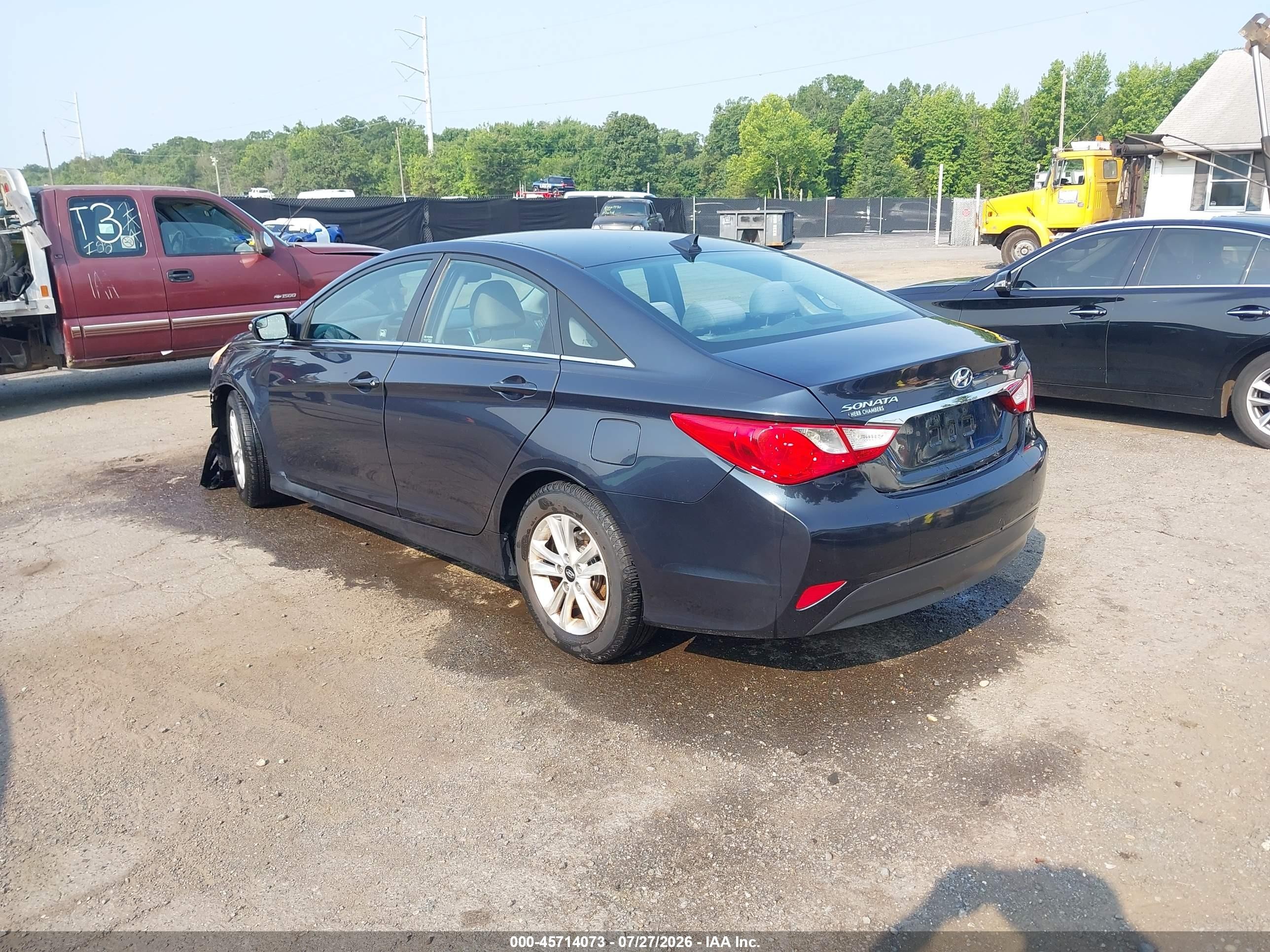 2014 Hyundai Sonata Gls Blue vin: 5NPEB4AC1EH862430
