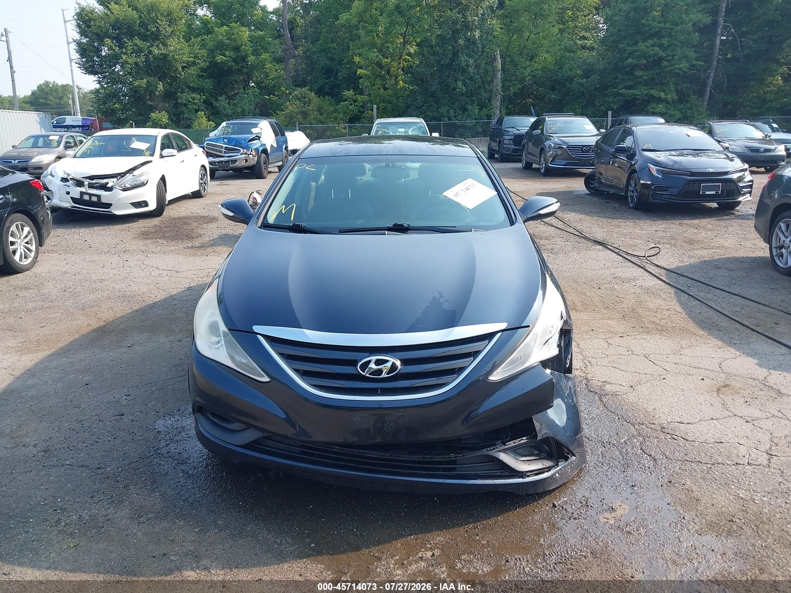2014 Hyundai Sonata Gls Blue vin: 5NPEB4AC1EH862430