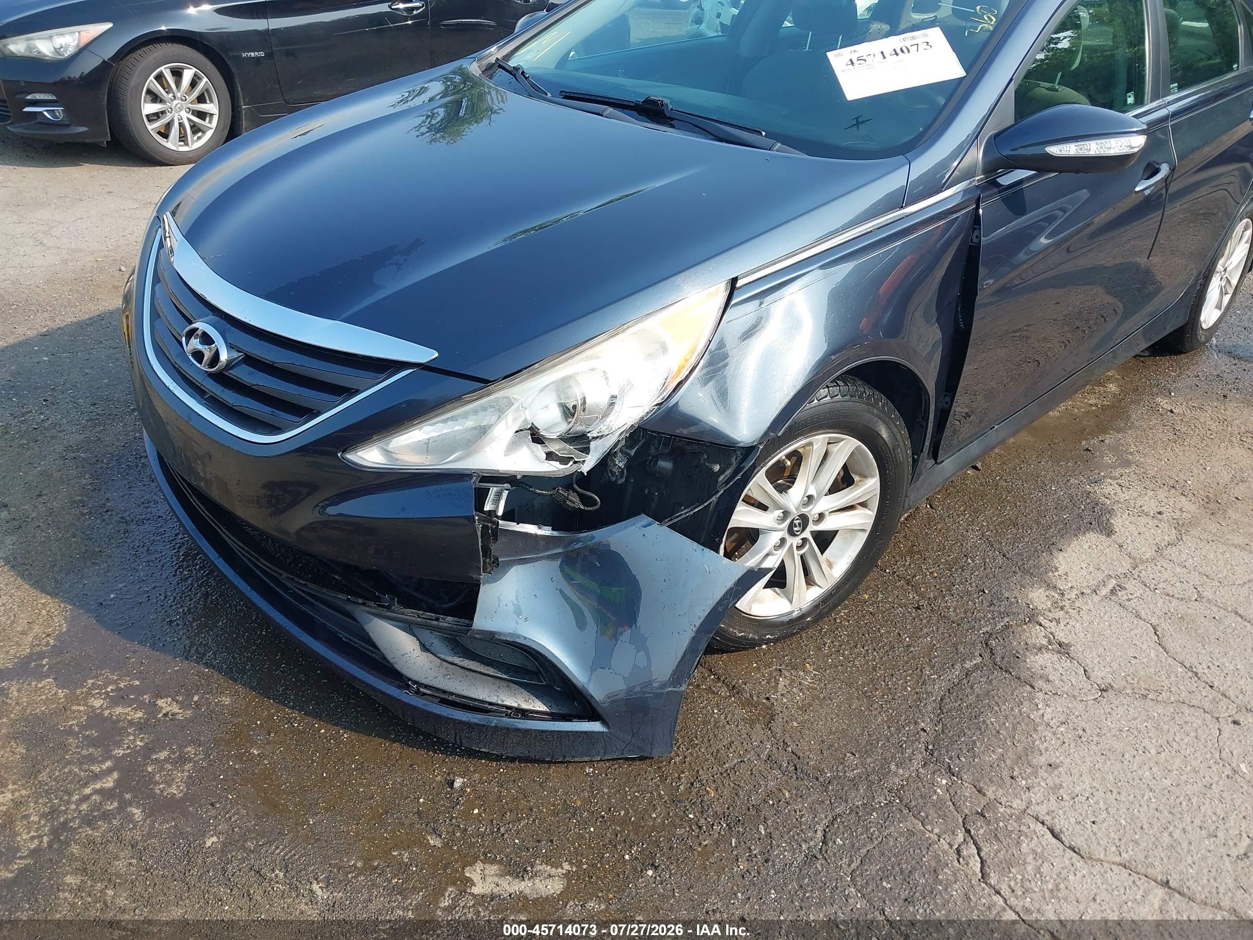 2014 Hyundai Sonata Gls Blue vin: 5NPEB4AC1EH862430