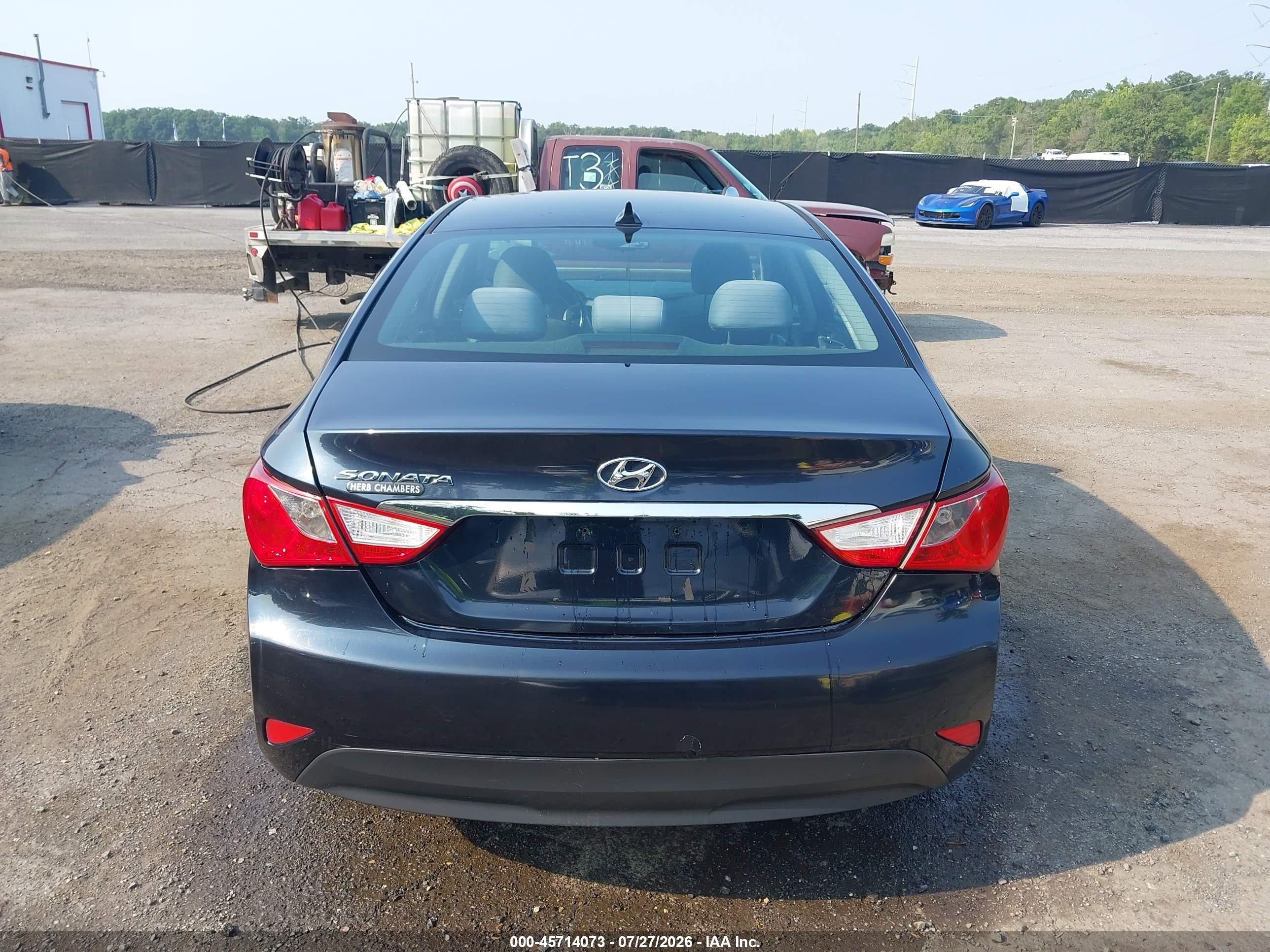 2014 Hyundai Sonata Gls Blue vin: 5NPEB4AC1EH862430