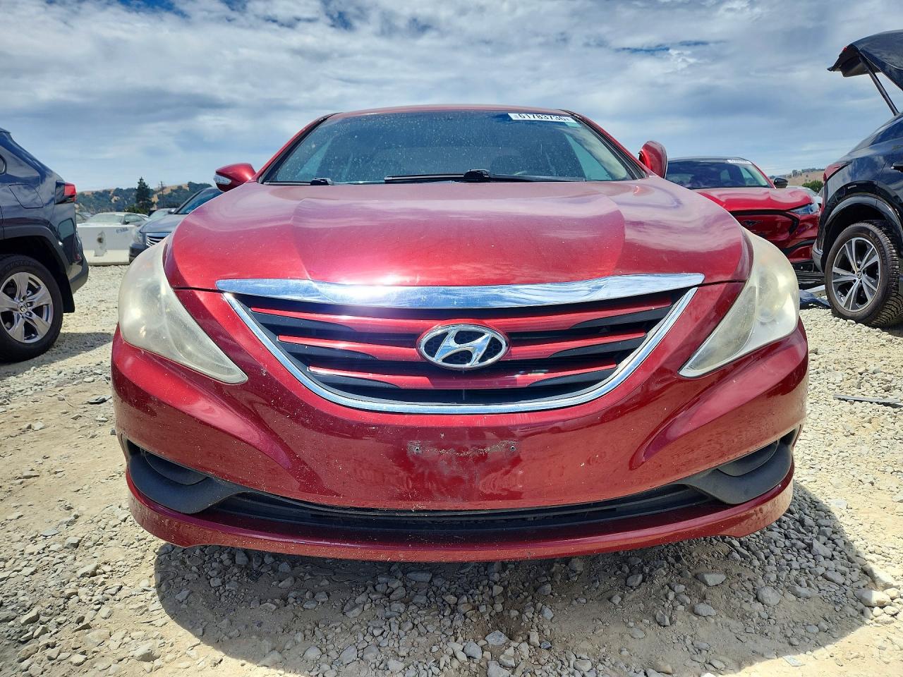 2014 Hyundai Sonata Gls Maroon vin: 5NPEB4AC1EH869877