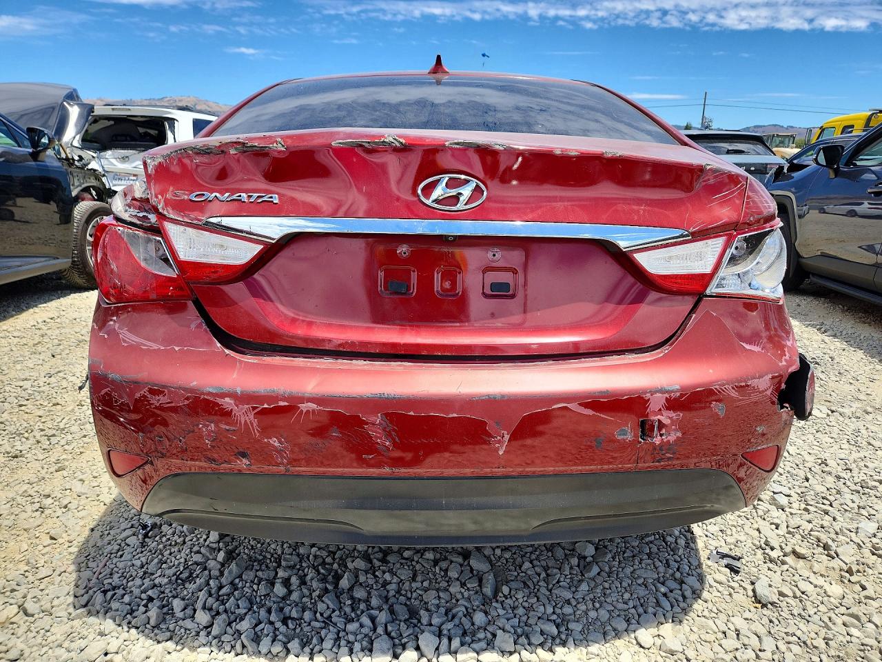 2014 Hyundai Sonata Gls Maroon vin: 5NPEB4AC1EH869877