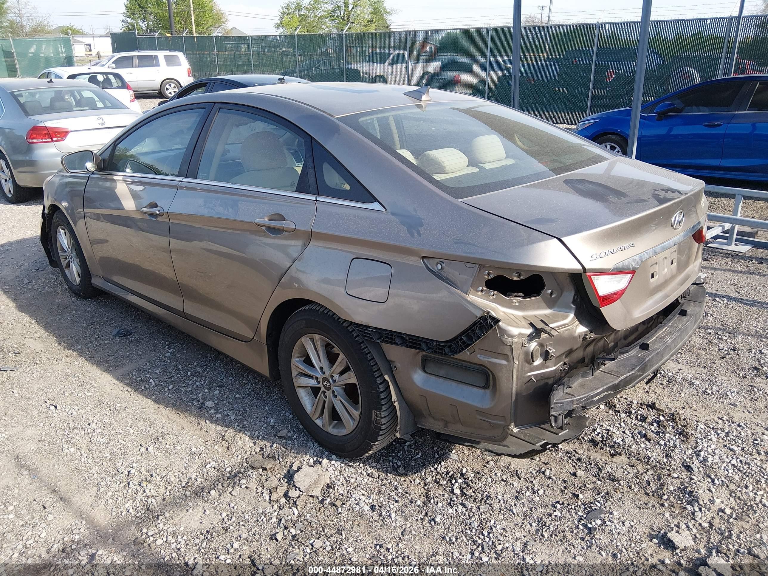 2014 Hyundai Sonata Gls Champagne vin: 5NPEB4AC1EH872021