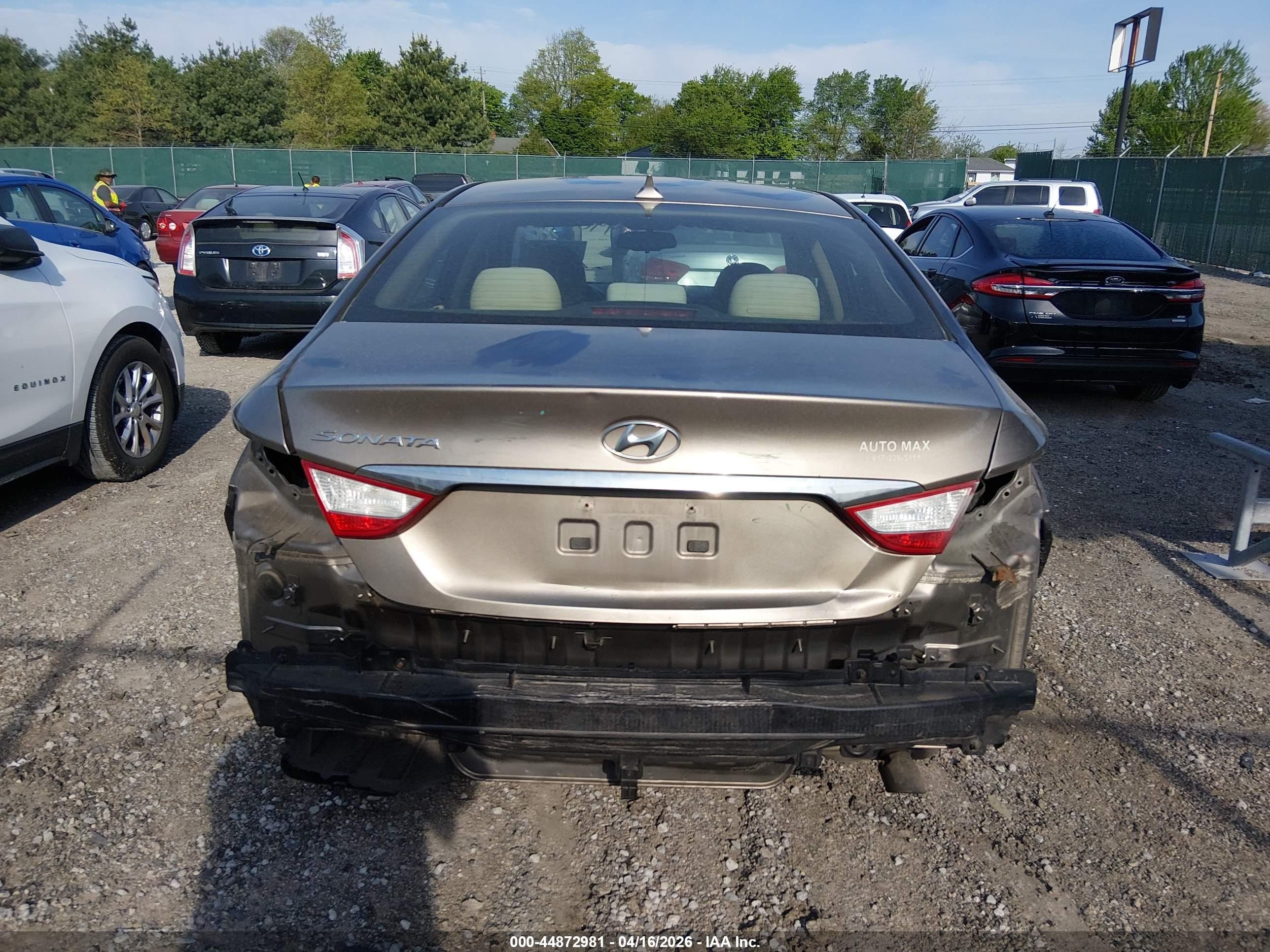 2014 Hyundai Sonata Gls Champagne vin: 5NPEB4AC1EH872021