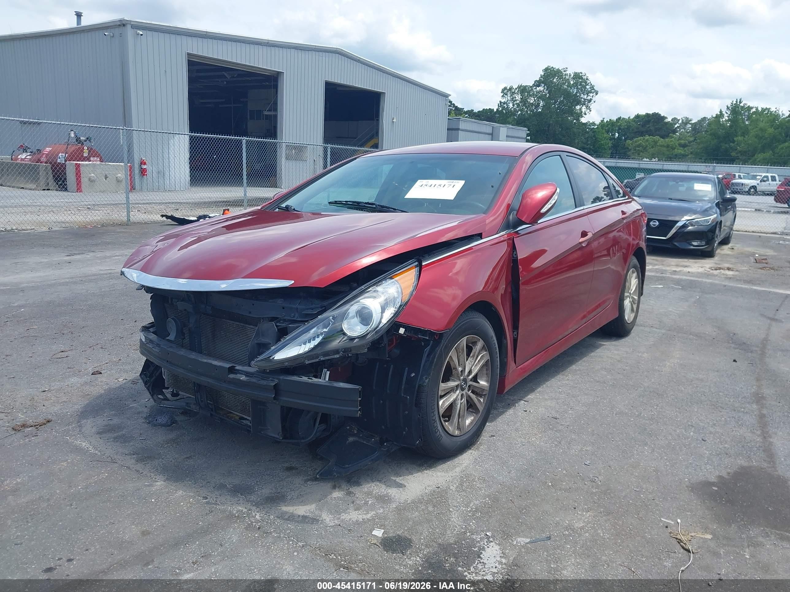 2014 Hyundai Sonata Gls Red vin: 5NPEB4AC1EH872312