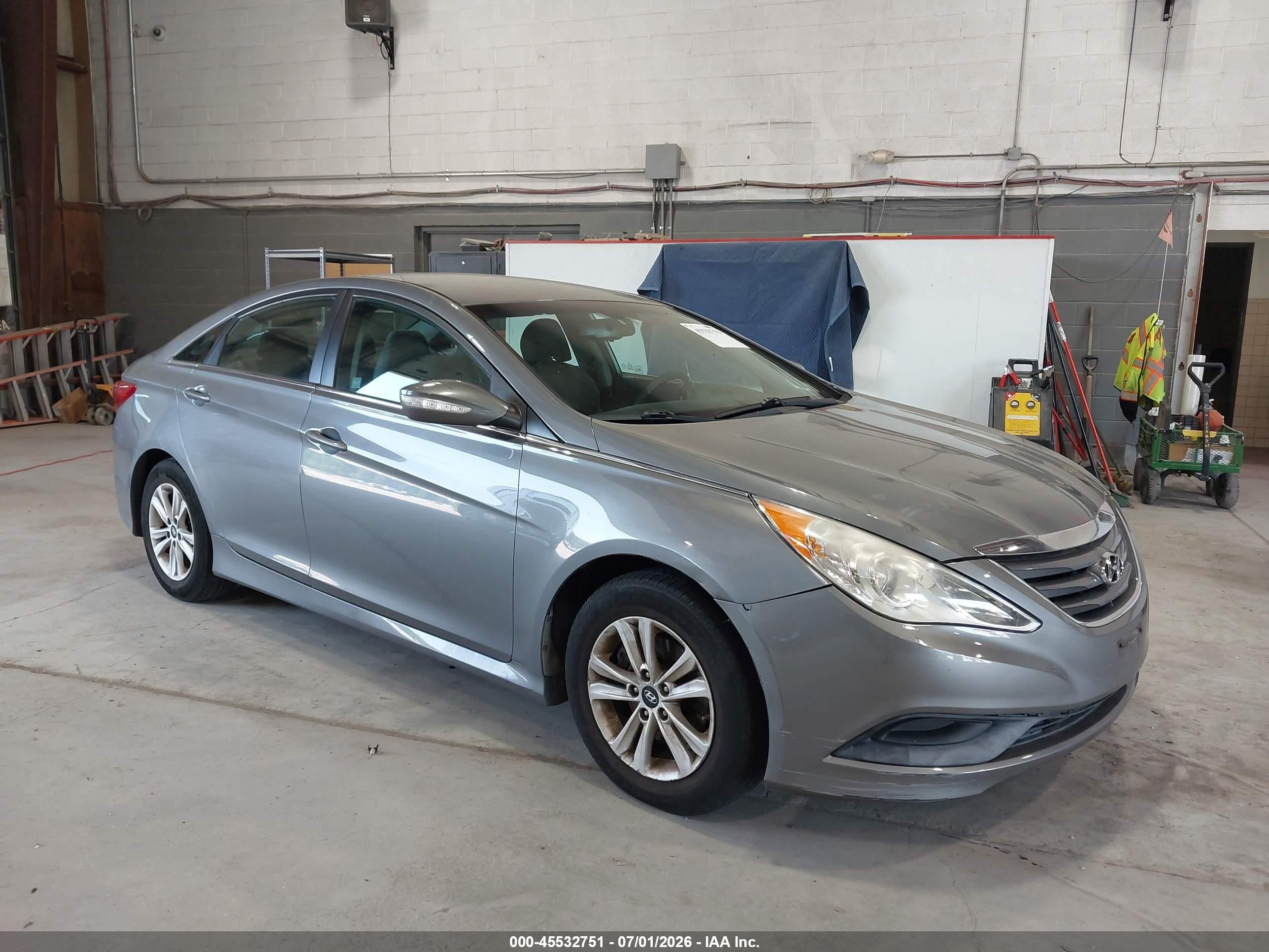 2014 Hyundai Sonata Gls Gray vin: 5NPEB4AC1EH872519