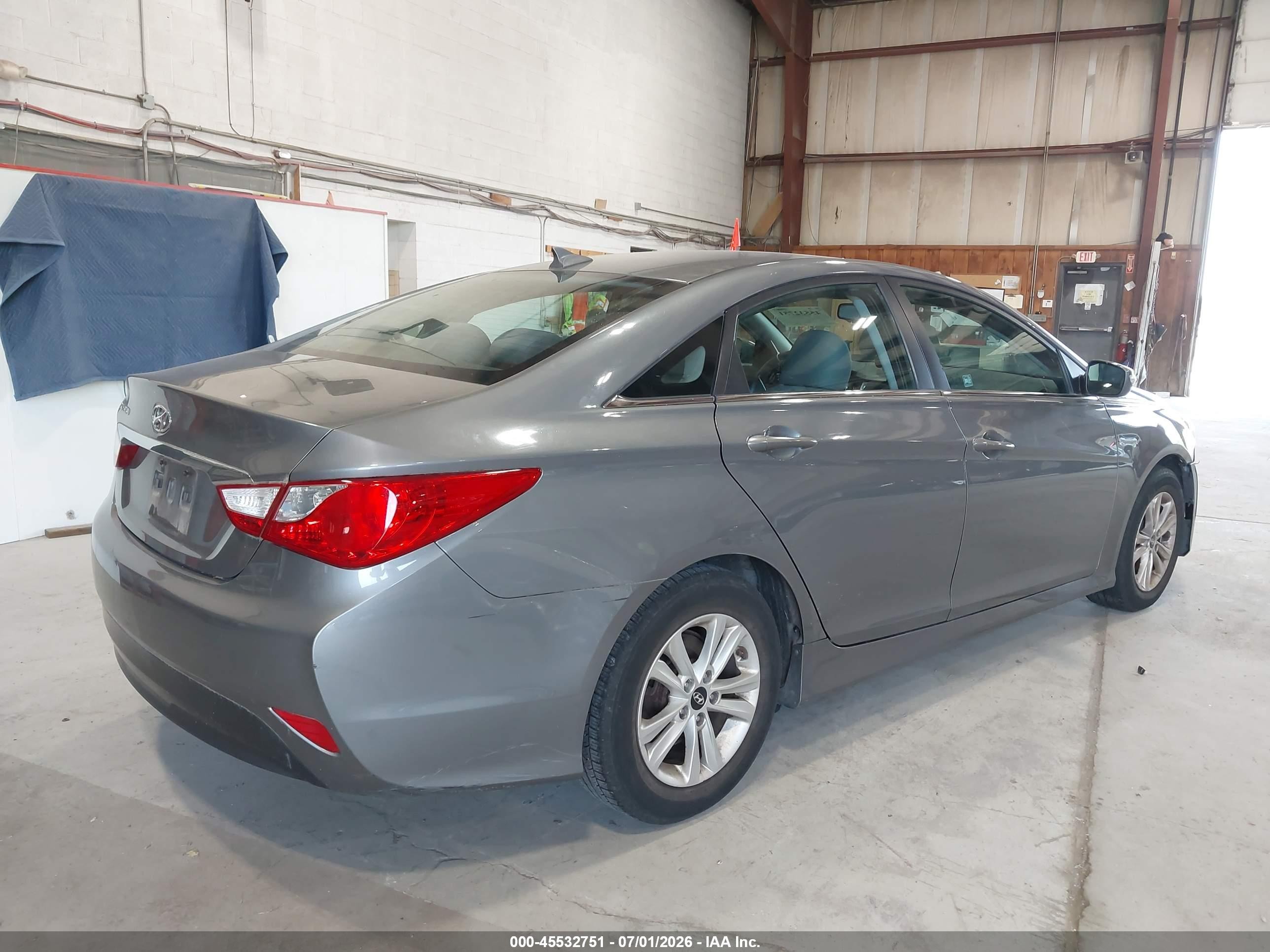 2014 Hyundai Sonata Gls Gray vin: 5NPEB4AC1EH872519