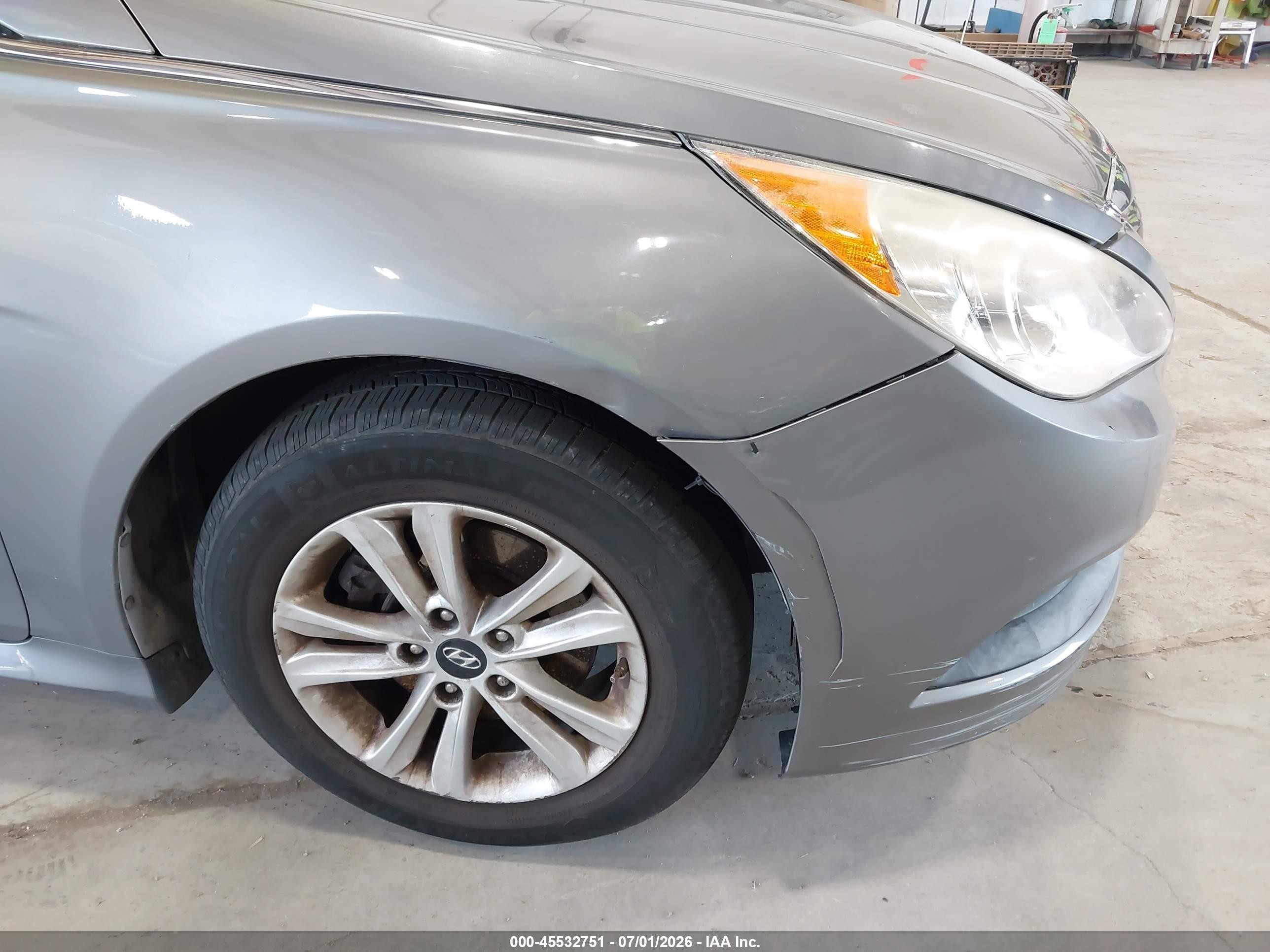 2014 Hyundai Sonata Gls Gray vin: 5NPEB4AC1EH872519