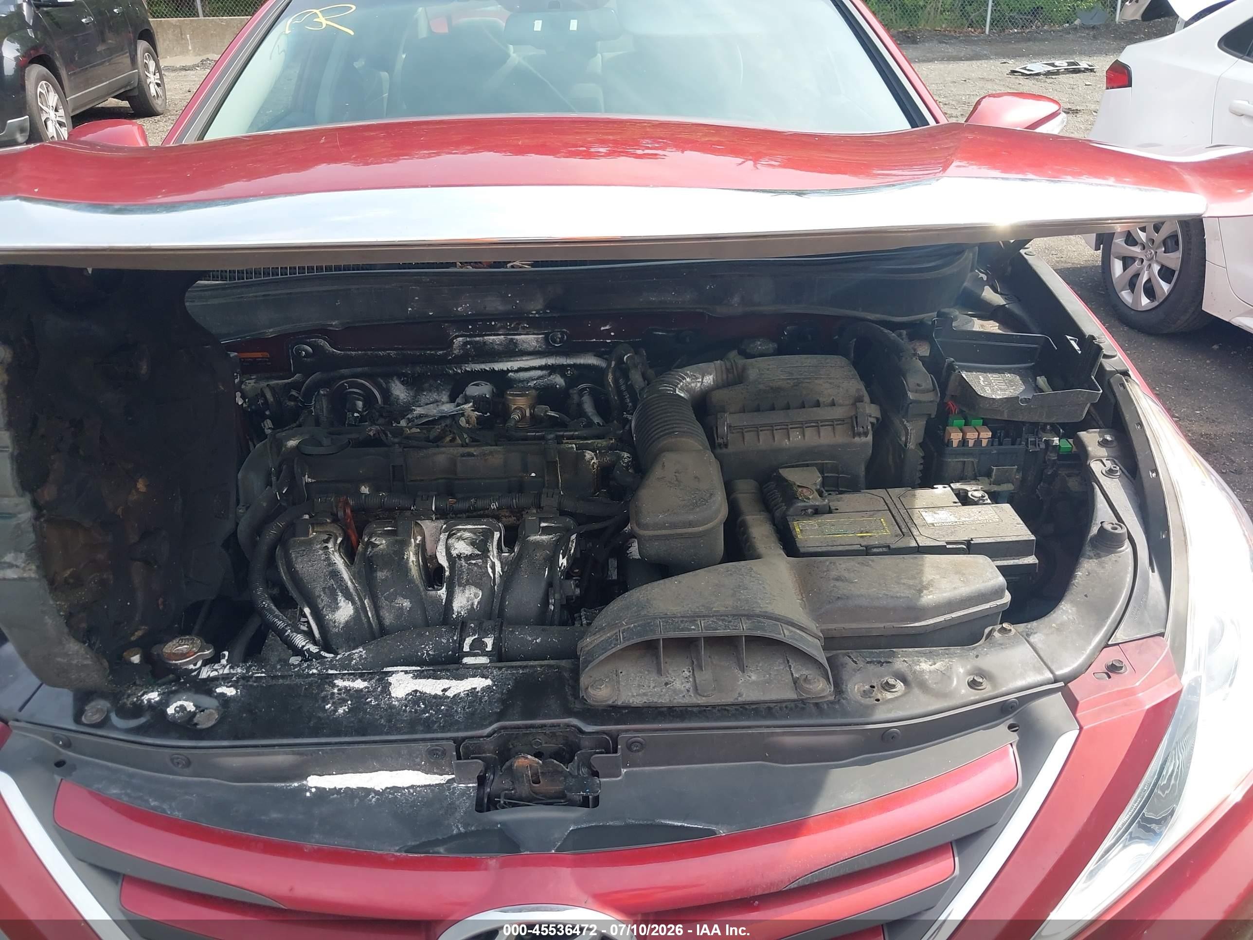 2014 Hyundai Sonata Gls Red vin: 5NPEB4AC1EH873511