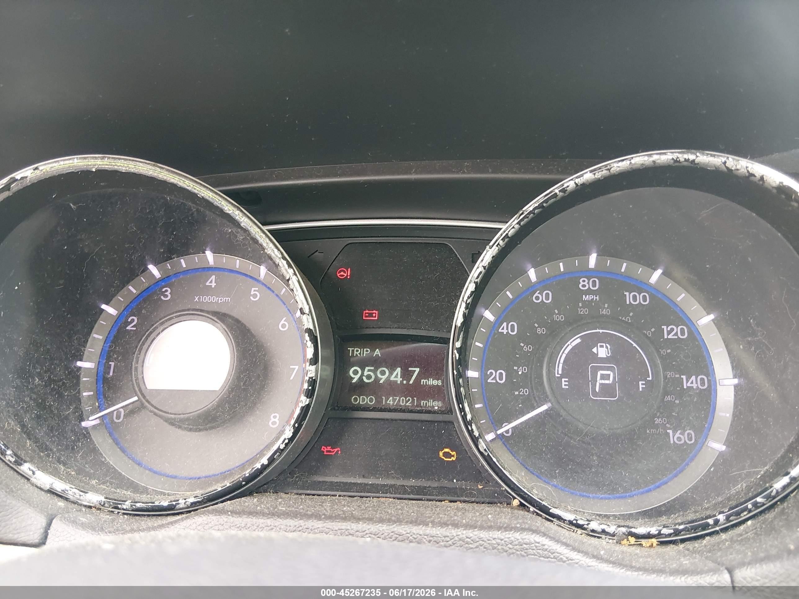 2014 Hyundai Sonata Gls Blue vin: 5NPEB4AC1EH875677