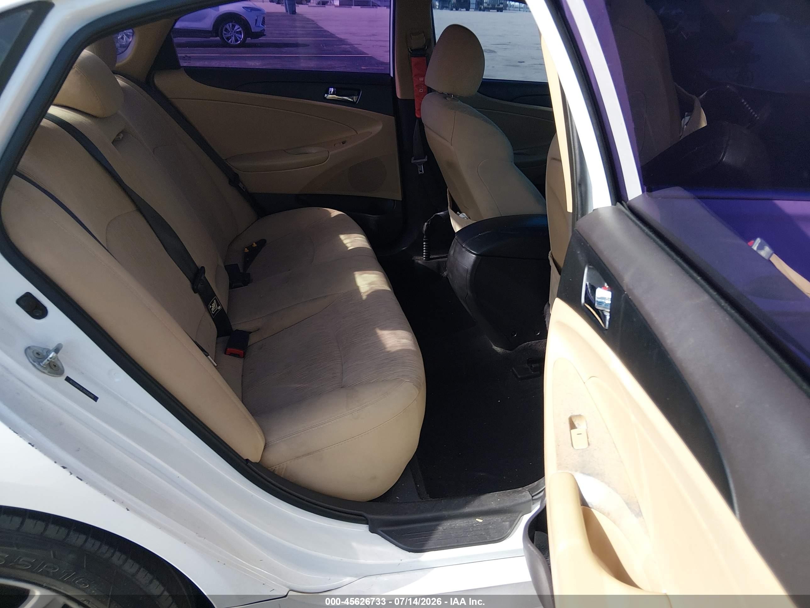 2014 Hyundai Sonata Gls White vin: 5NPEB4AC1EH885528