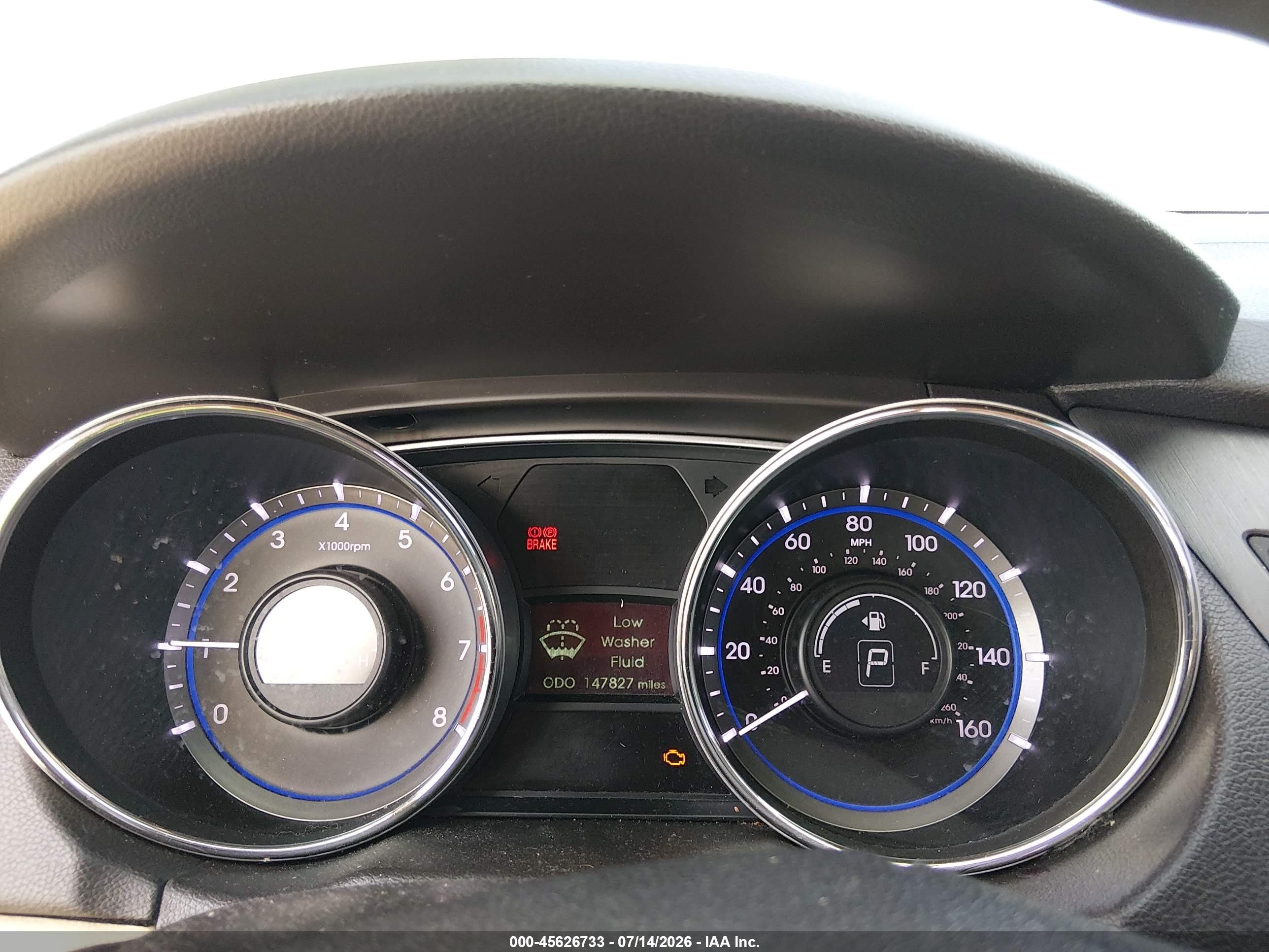 2014 Hyundai Sonata Gls White vin: 5NPEB4AC1EH885528