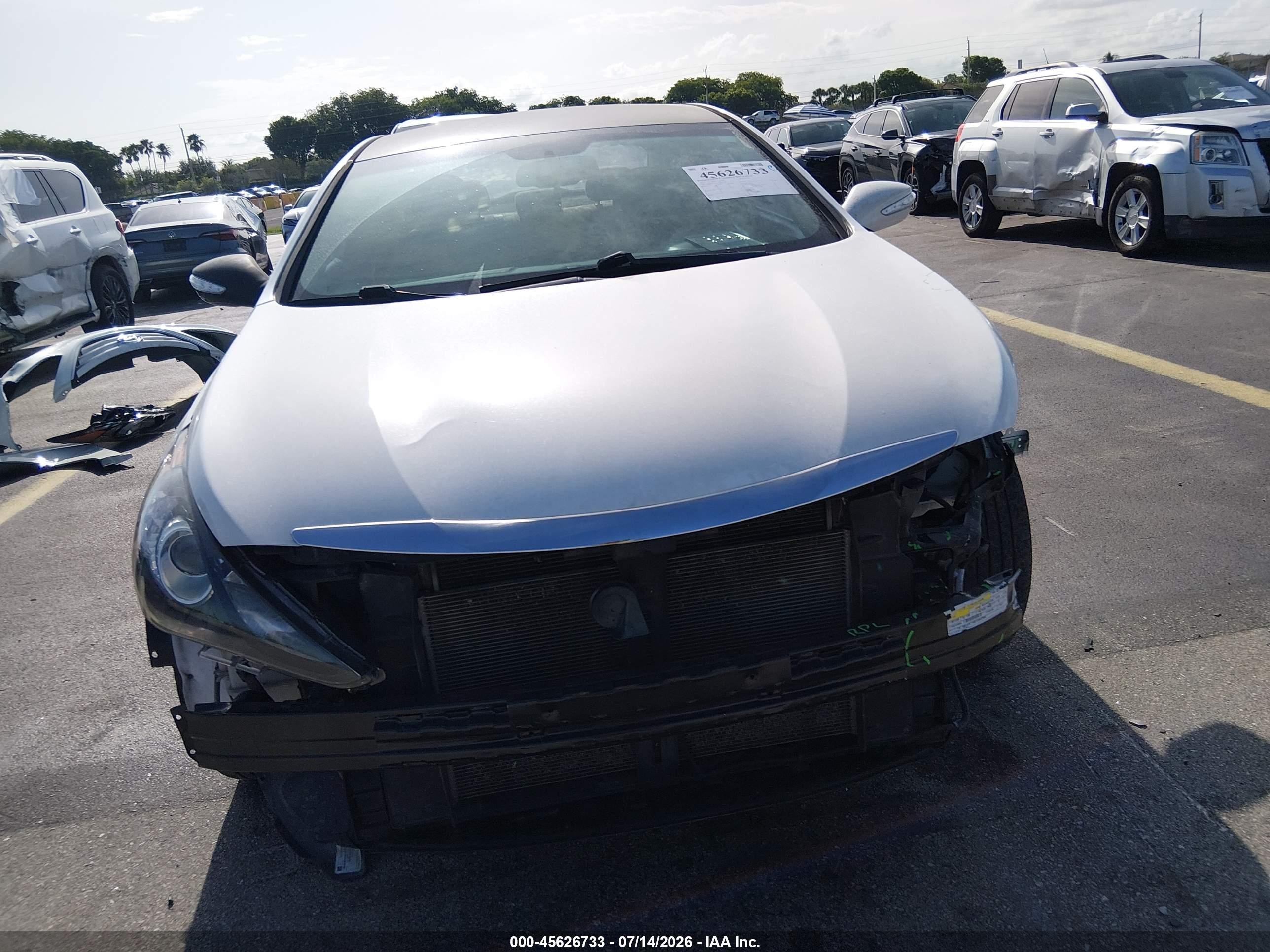 2014 Hyundai Sonata Gls White vin: 5NPEB4AC1EH885528