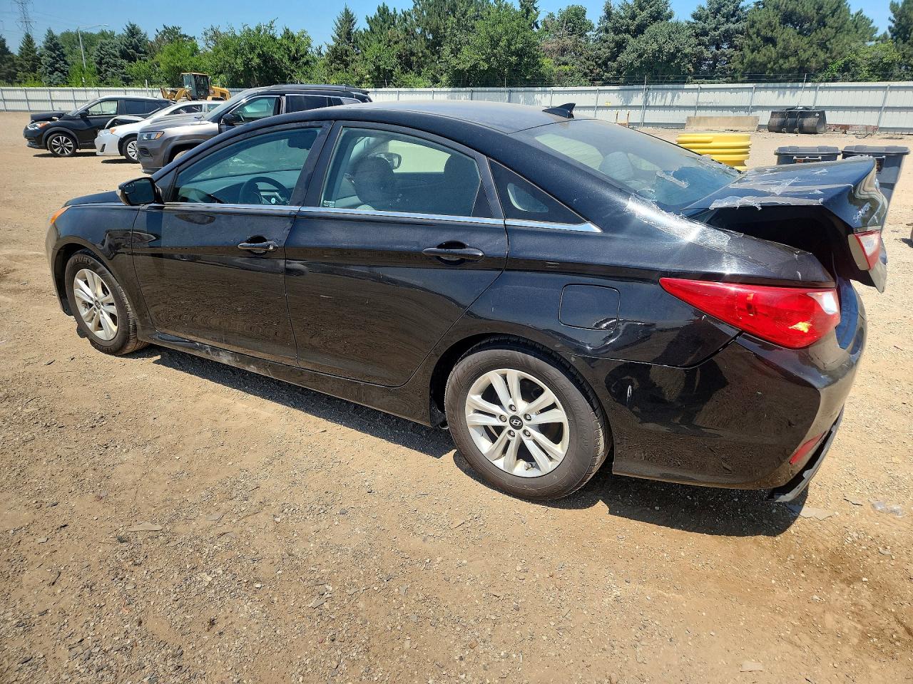 2014 Hyundai Sonata Gls Black vin: 5NPEB4AC1EH895380