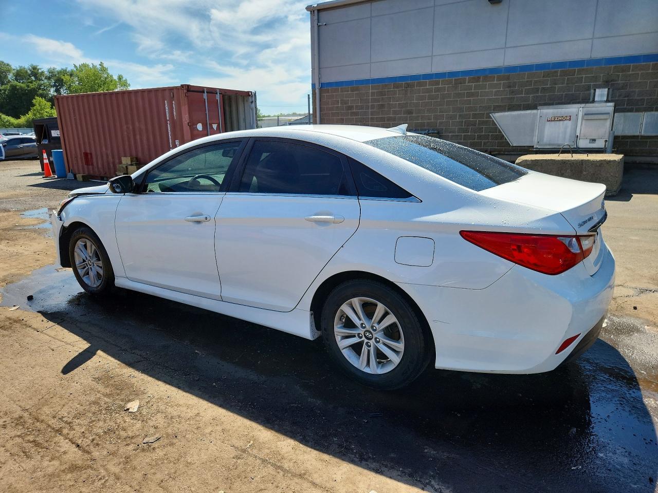 2014 Hyundai Sonata Gls White vin: 5NPEB4AC1EH906863
