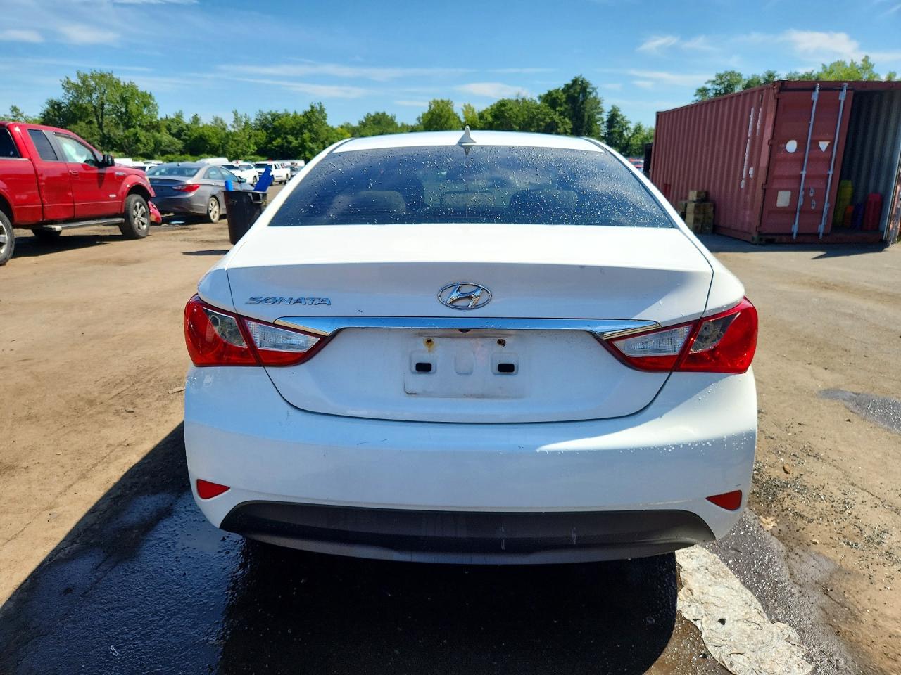 2014 Hyundai Sonata Gls White vin: 5NPEB4AC1EH906863