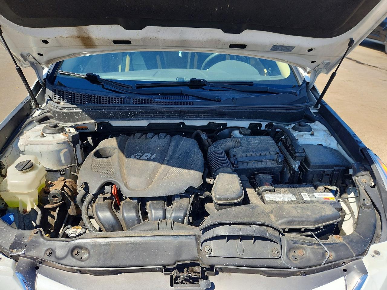 2014 Hyundai Sonata Gls White vin: 5NPEB4AC1EH906863