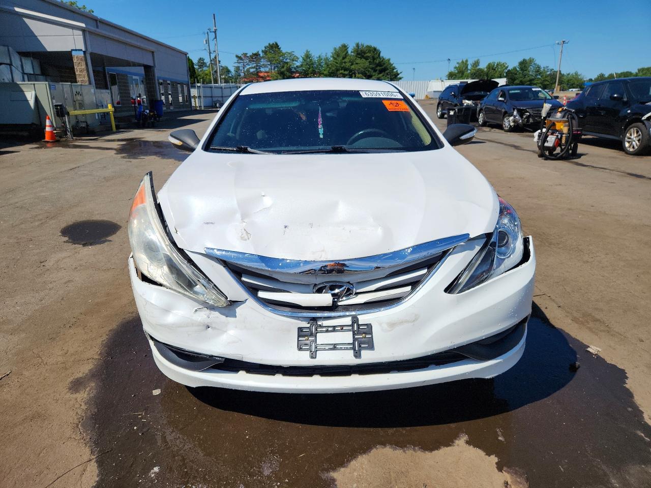 2014 Hyundai Sonata Gls White vin: 5NPEB4AC1EH906863