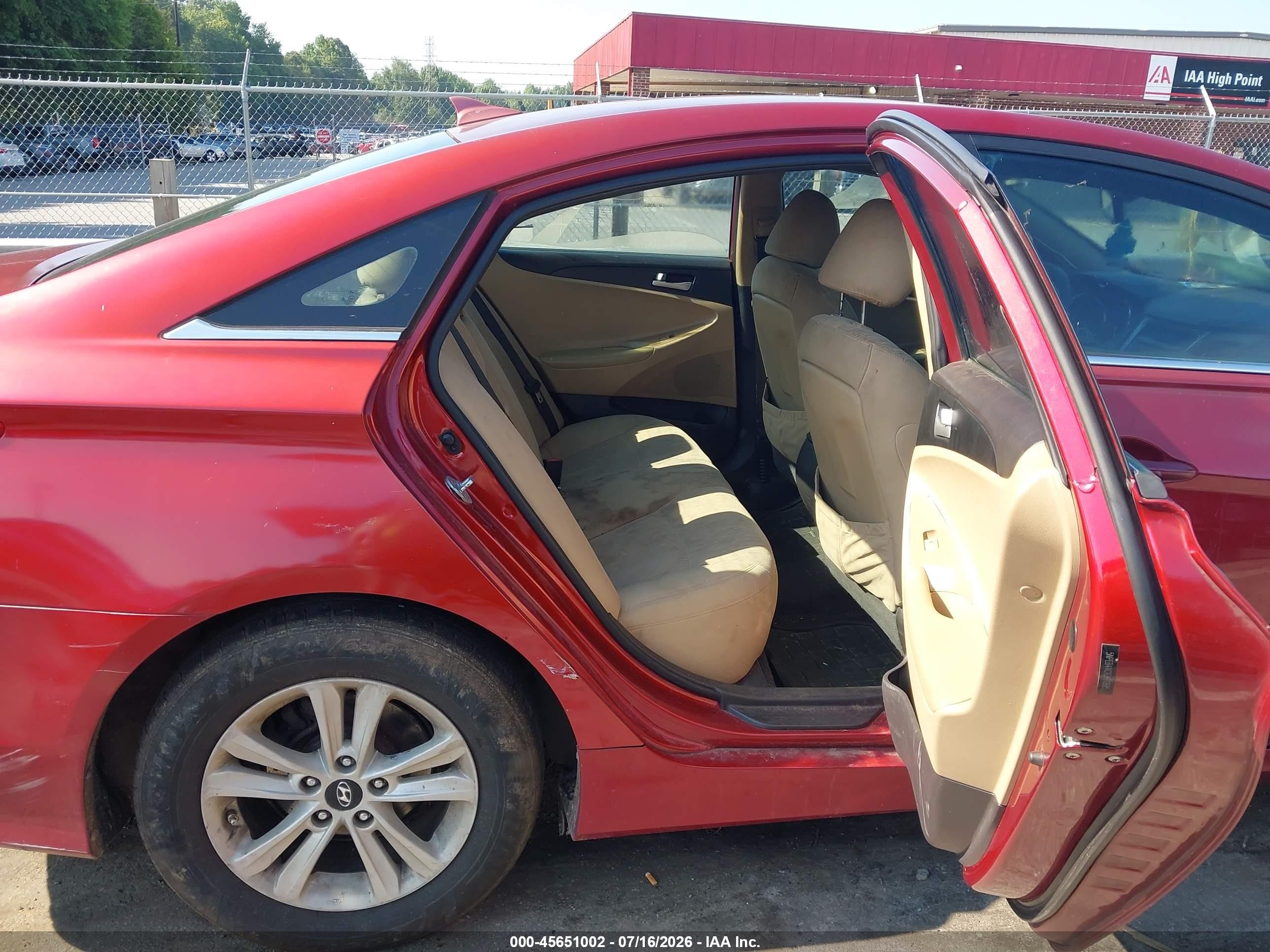 2014 Hyundai Sonata Gls Red vin: 5NPEB4AC1EH910685