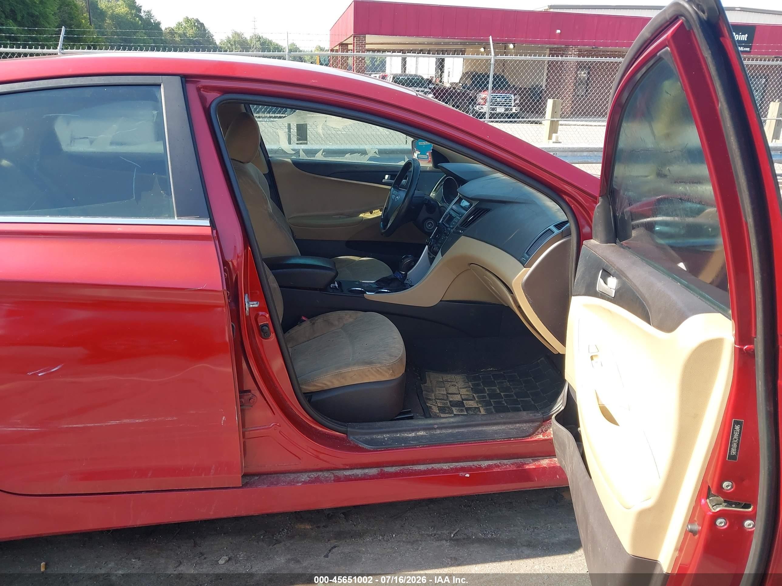 2014 Hyundai Sonata Gls Red vin: 5NPEB4AC1EH910685