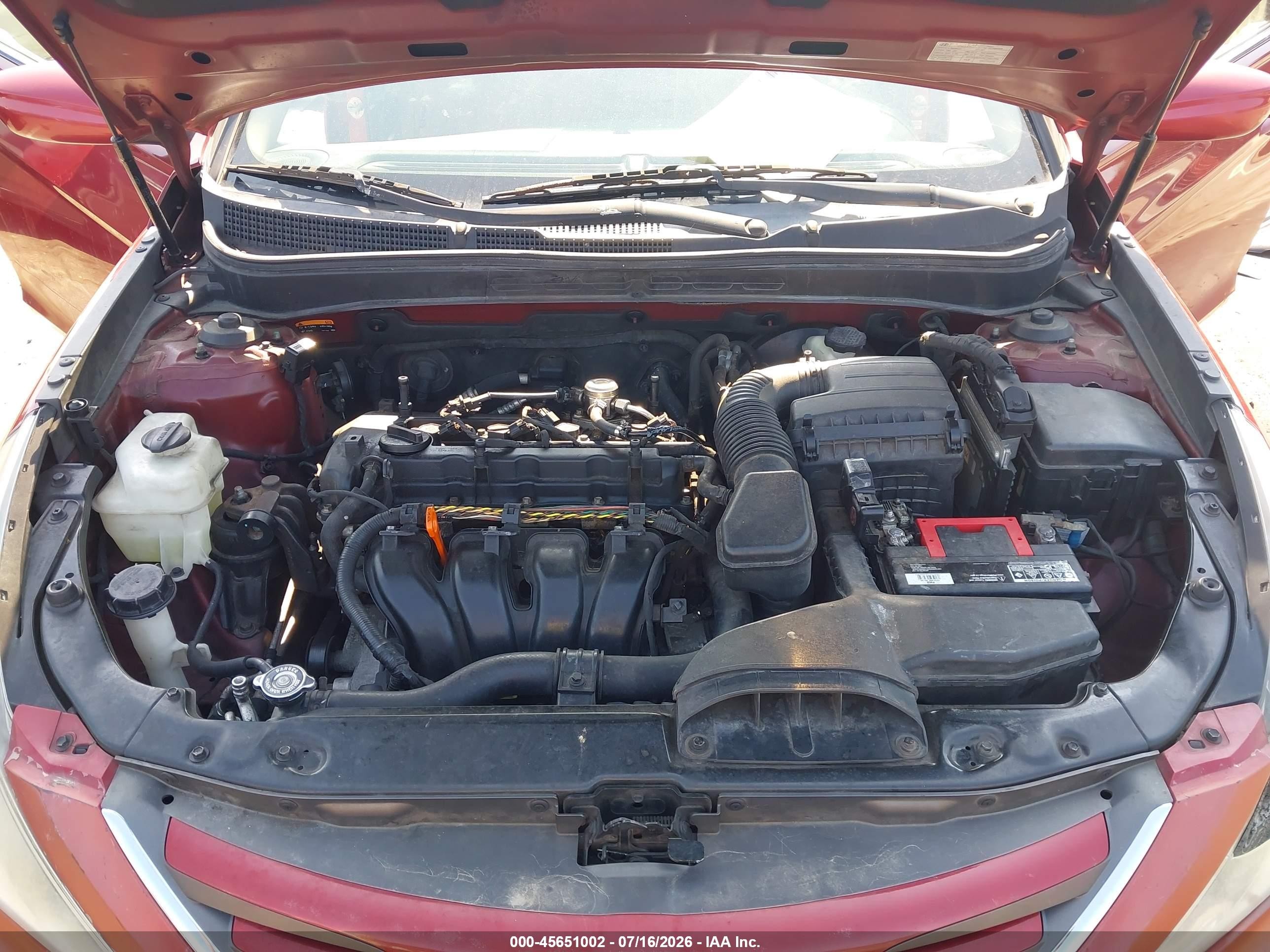 2014 Hyundai Sonata Gls Red vin: 5NPEB4AC1EH910685