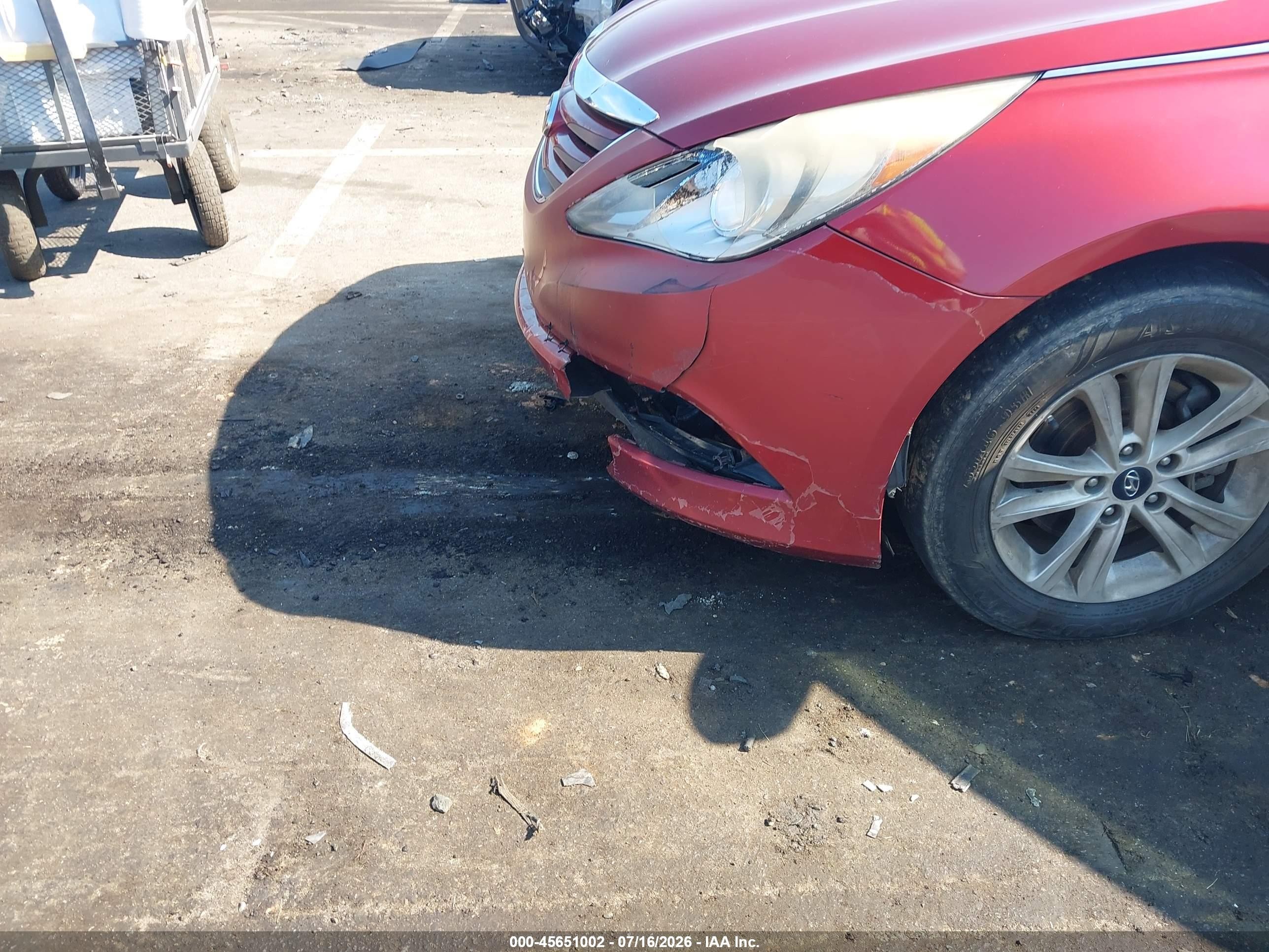2014 Hyundai Sonata Gls Red vin: 5NPEB4AC1EH910685