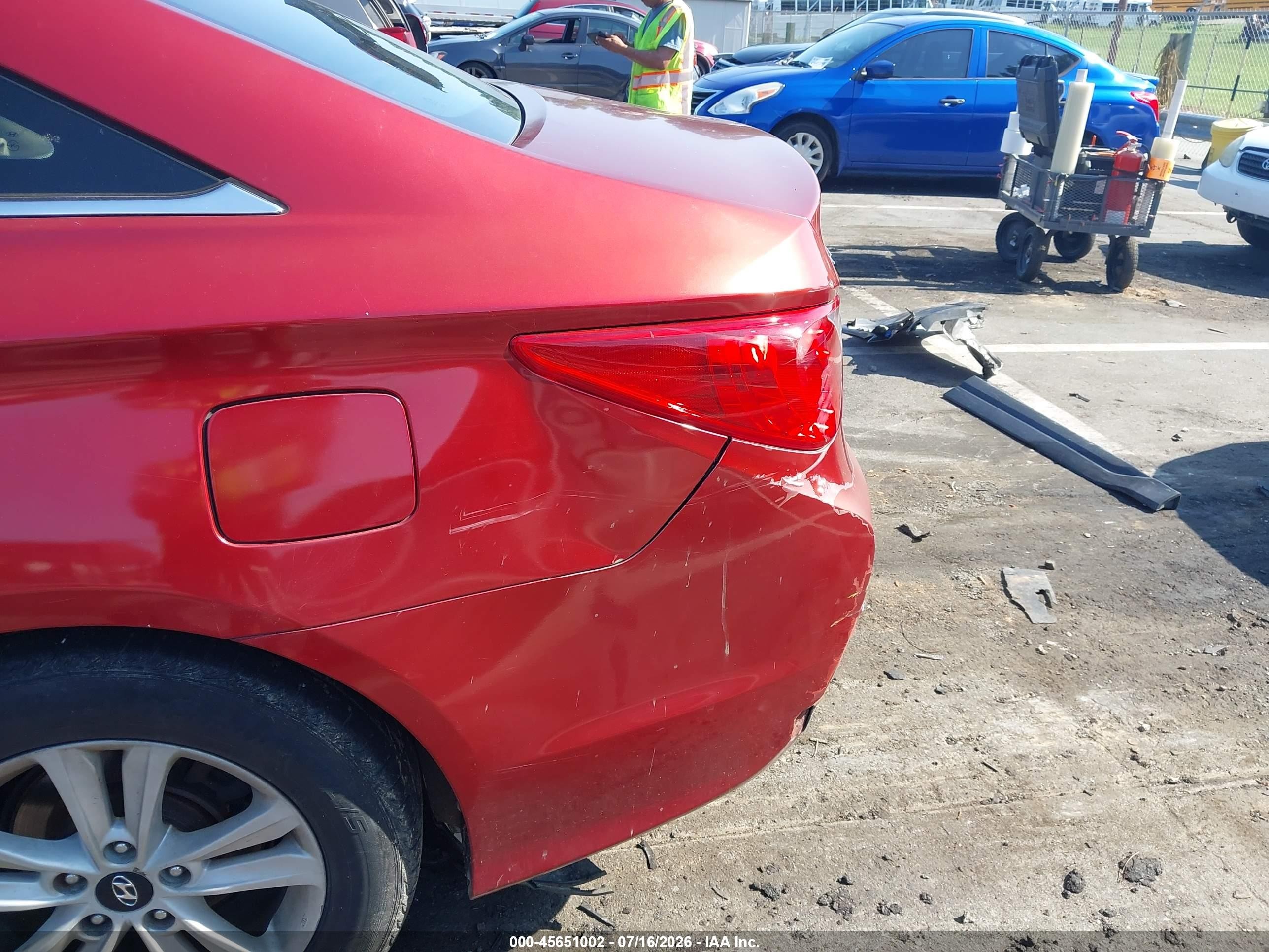 2014 Hyundai Sonata Gls Red vin: 5NPEB4AC1EH910685