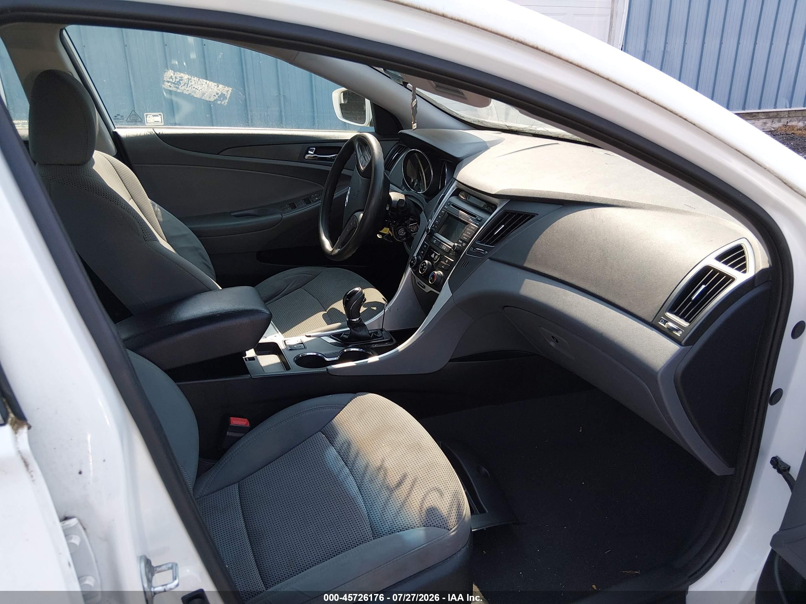 2014 Hyundai Sonata Gls White vin: 5NPEB4AC1EH912260