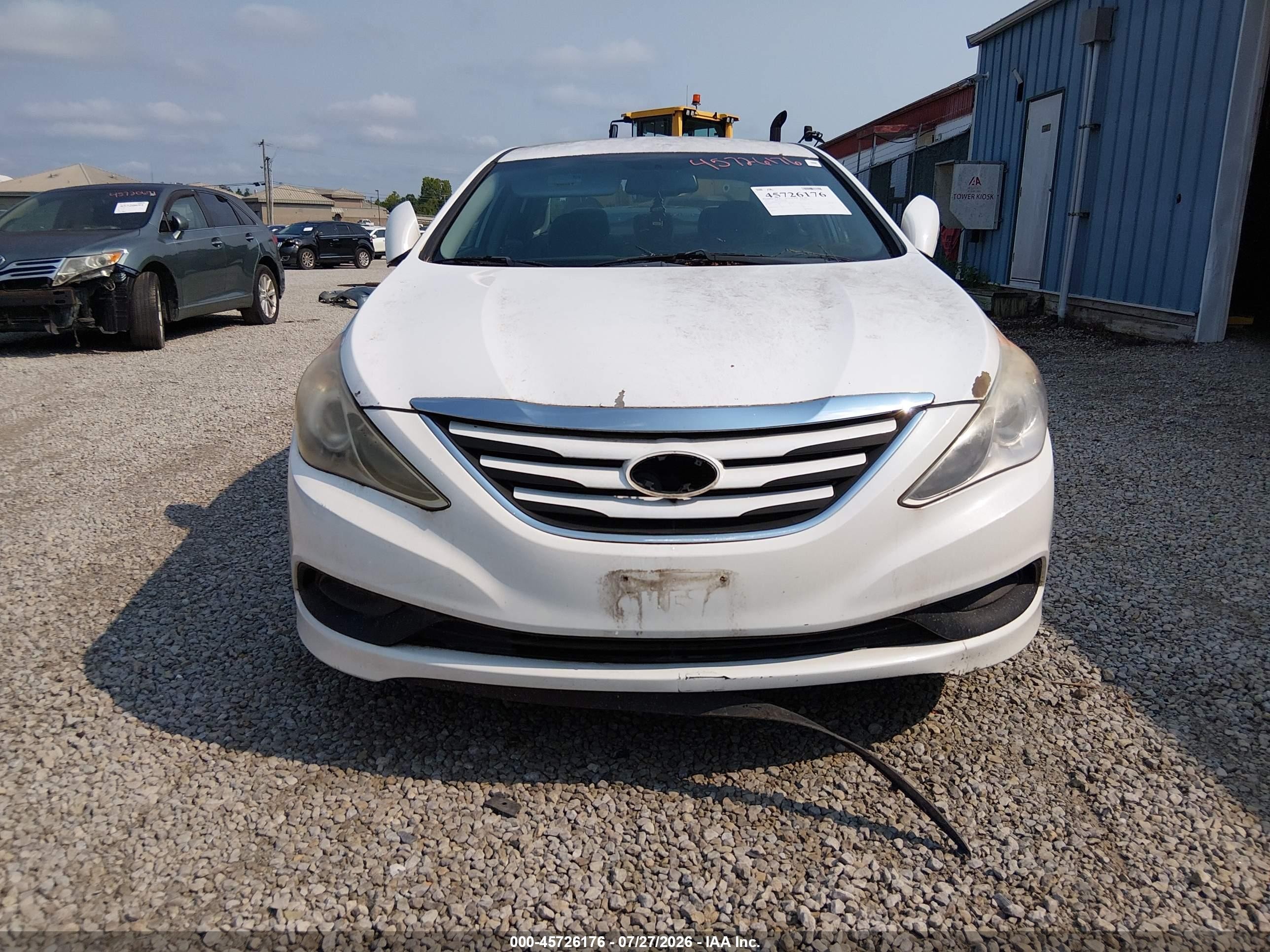 2014 Hyundai Sonata Gls White vin: 5NPEB4AC1EH912260