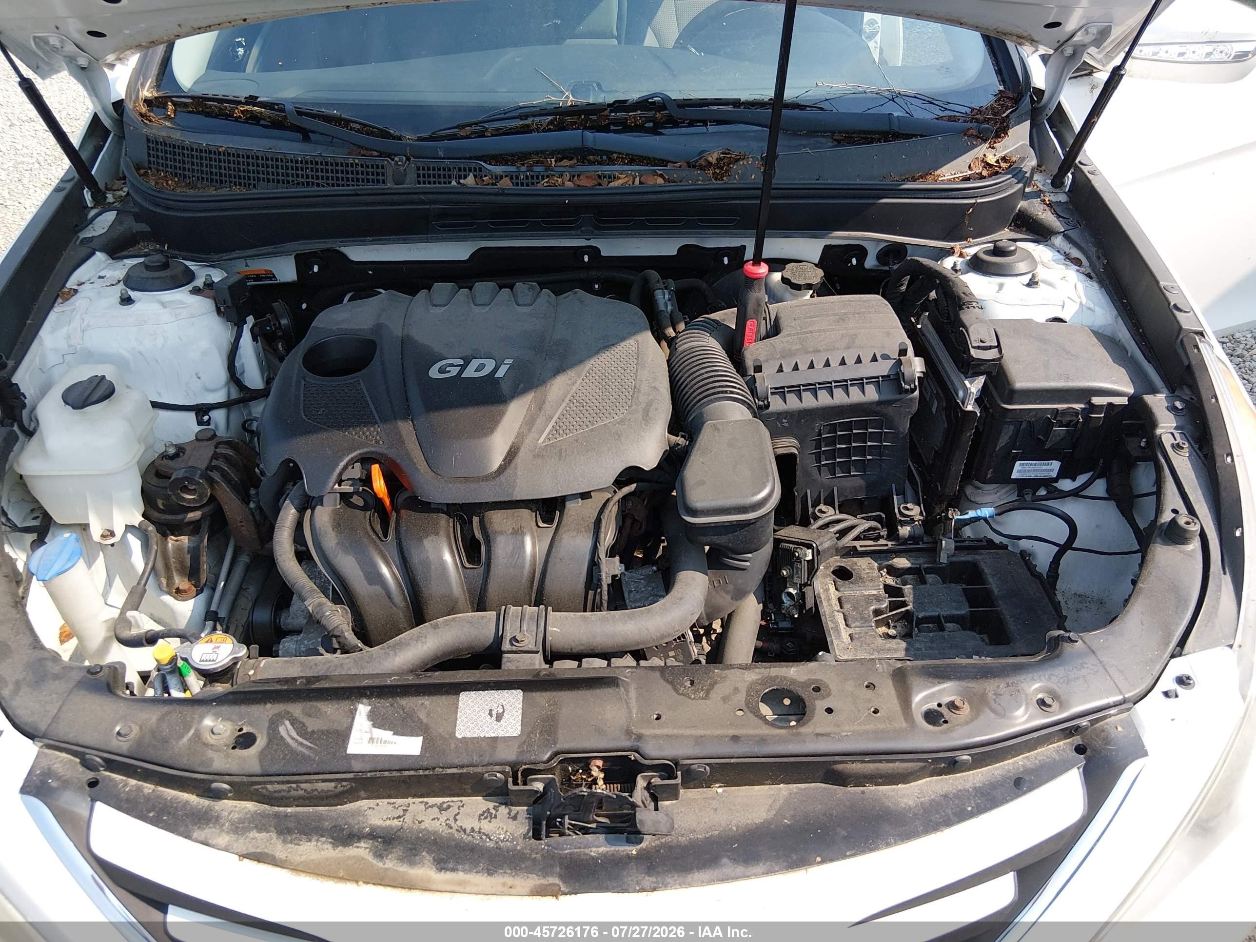 2014 Hyundai Sonata Gls White vin: 5NPEB4AC1EH912260