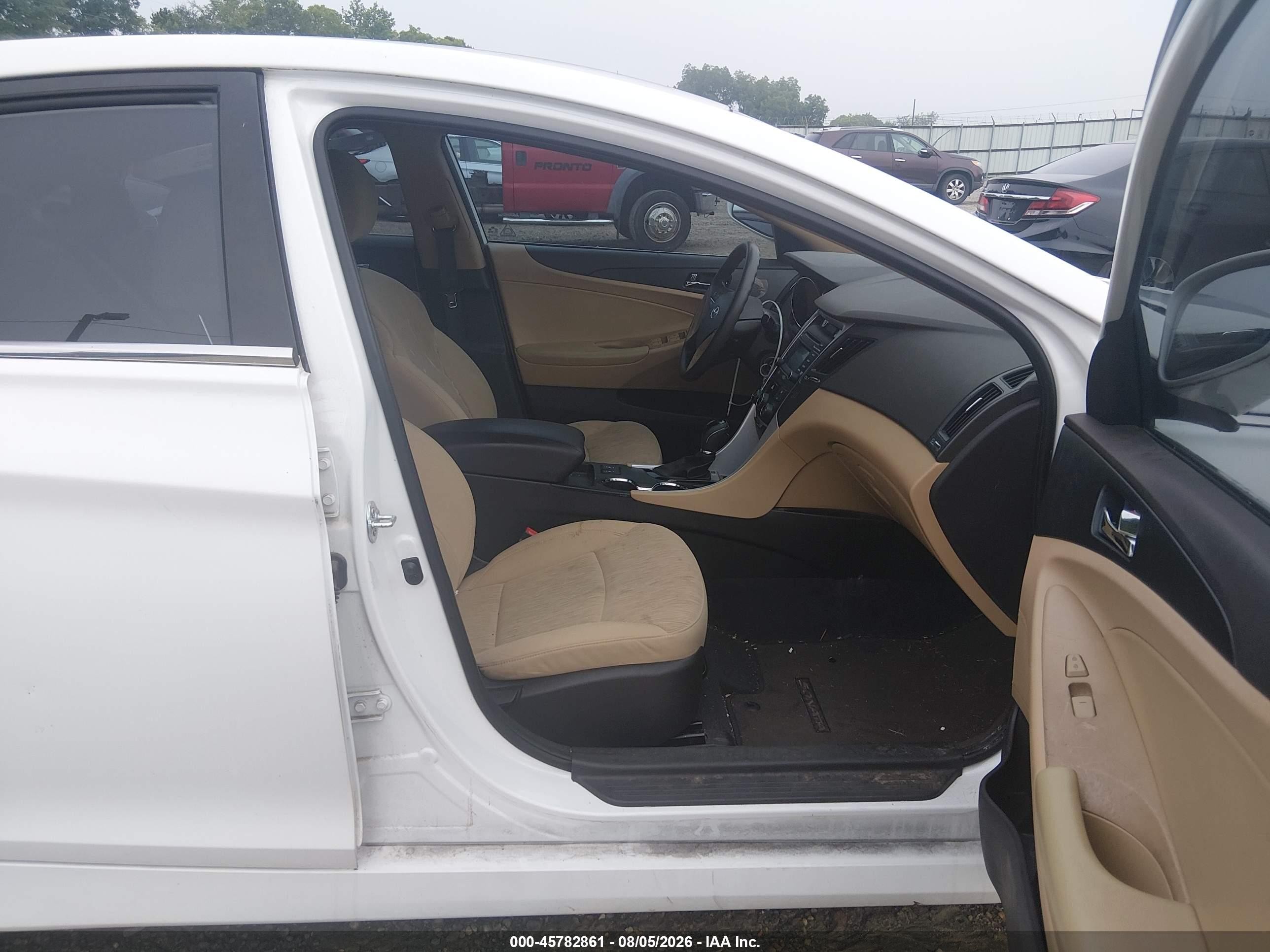 2014 Hyundai Sonata Gls White vin: 5NPEB4AC1EH917894