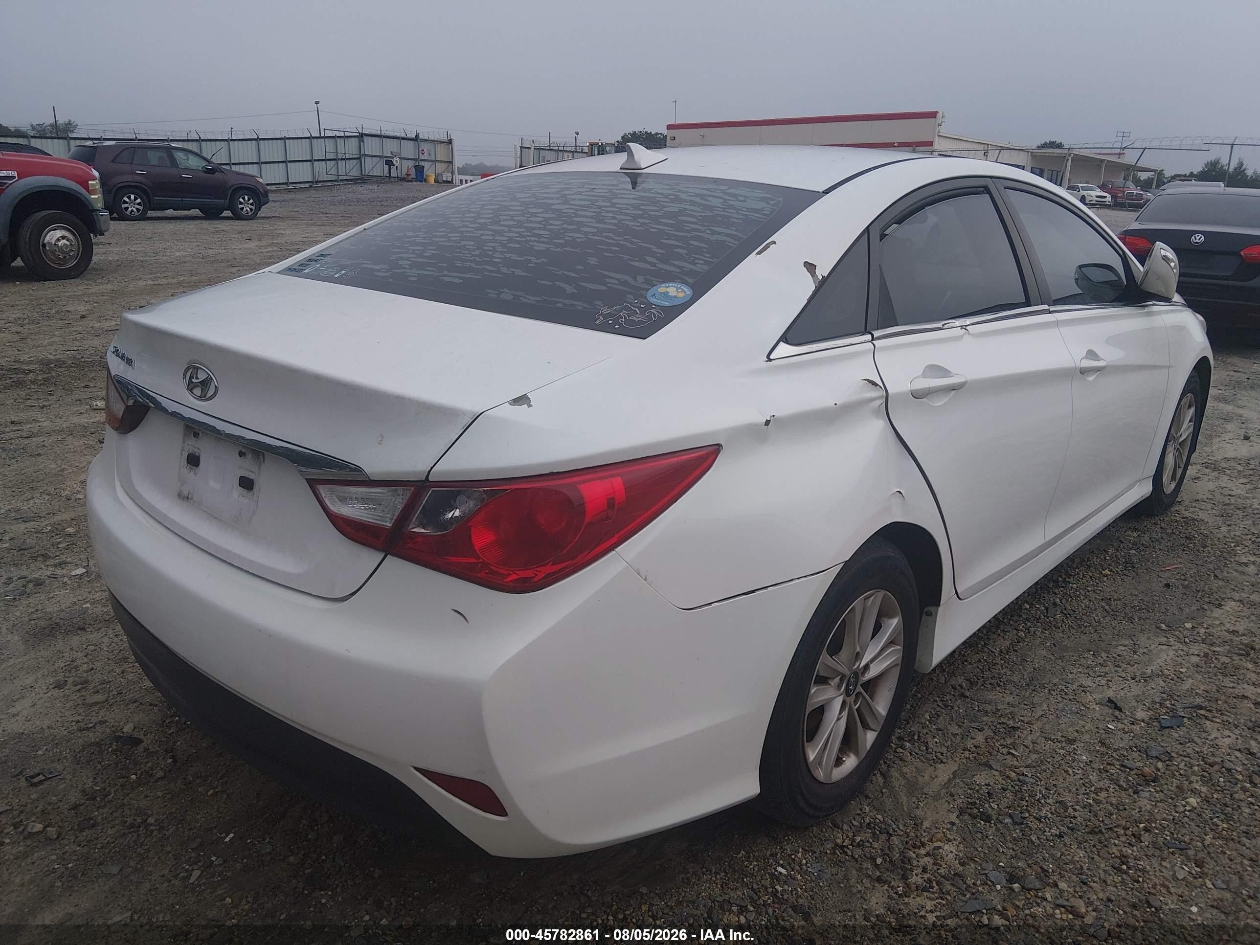 2014 Hyundai Sonata Gls White vin: 5NPEB4AC1EH917894