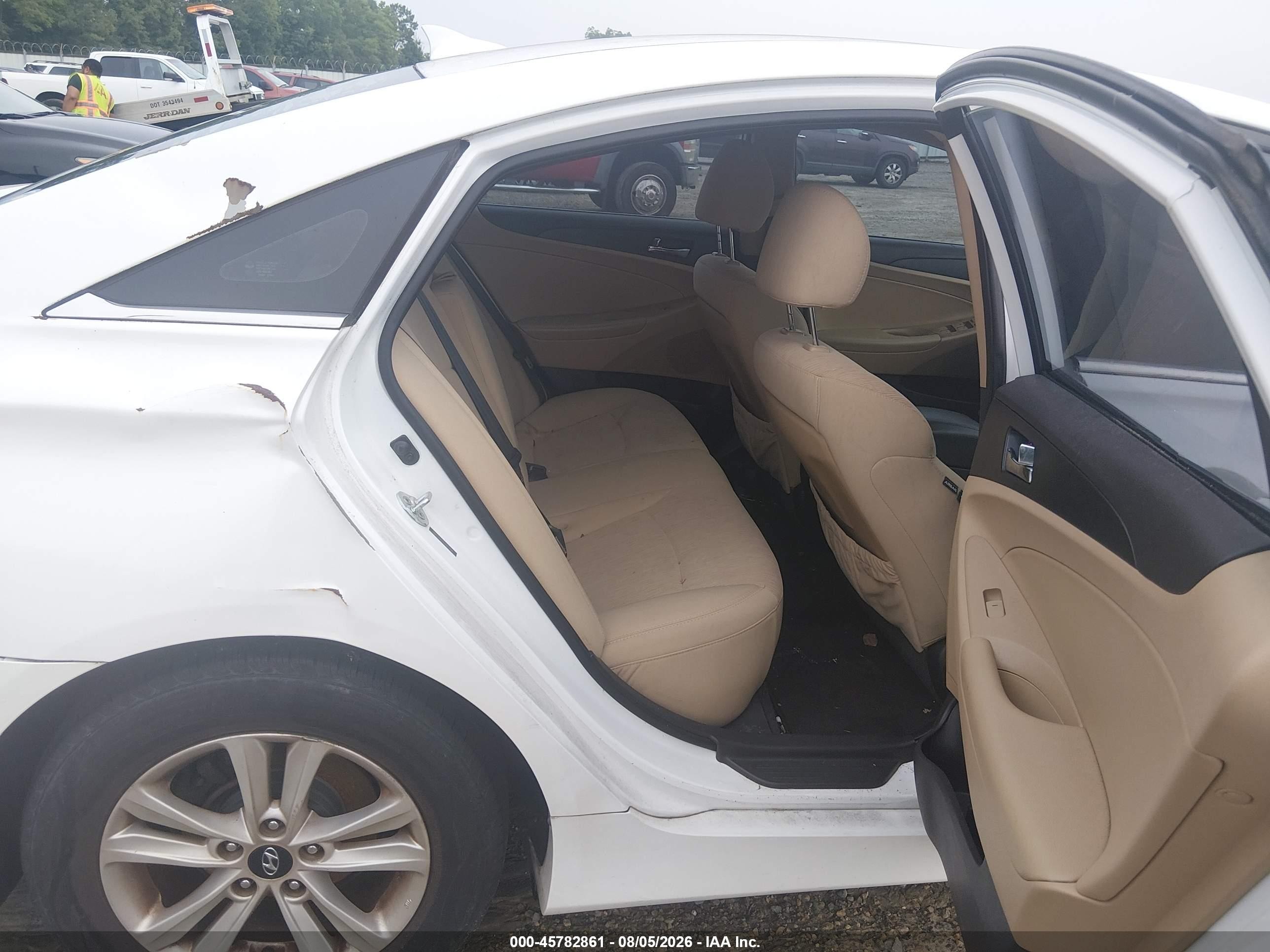 2014 Hyundai Sonata Gls White vin: 5NPEB4AC1EH917894