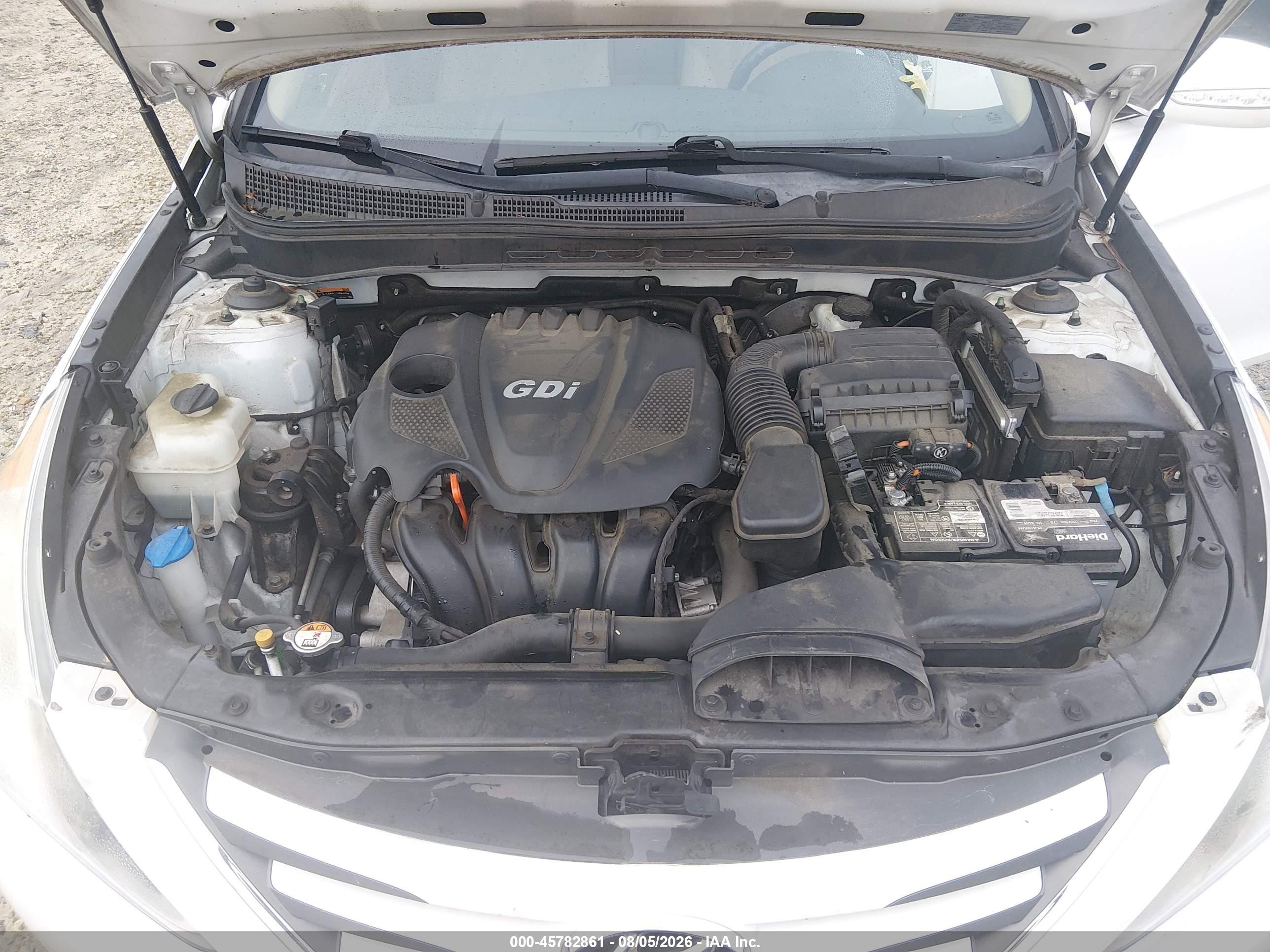 2014 Hyundai Sonata Gls White vin: 5NPEB4AC1EH917894