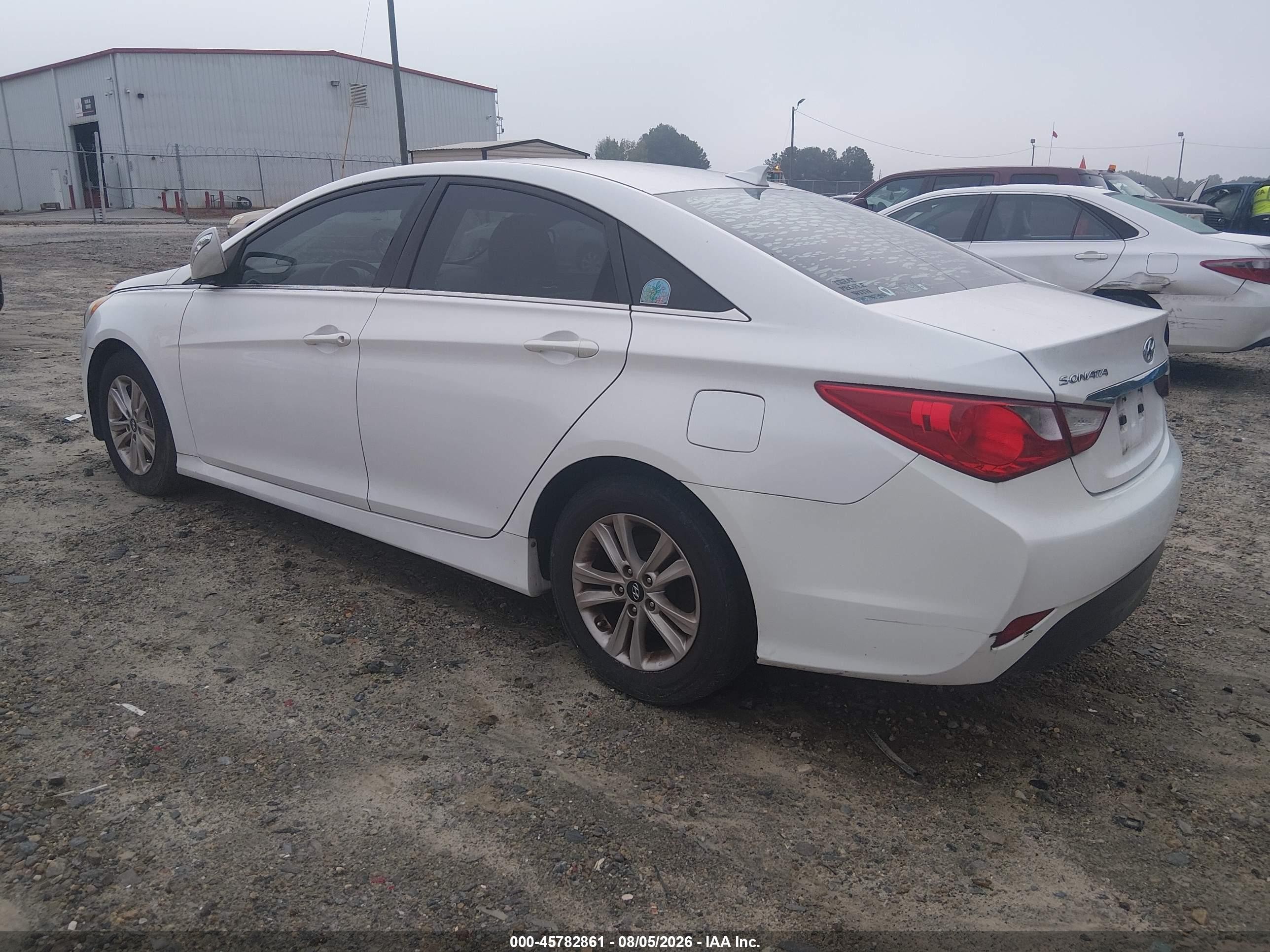 2014 Hyundai Sonata Gls White vin: 5NPEB4AC1EH917894
