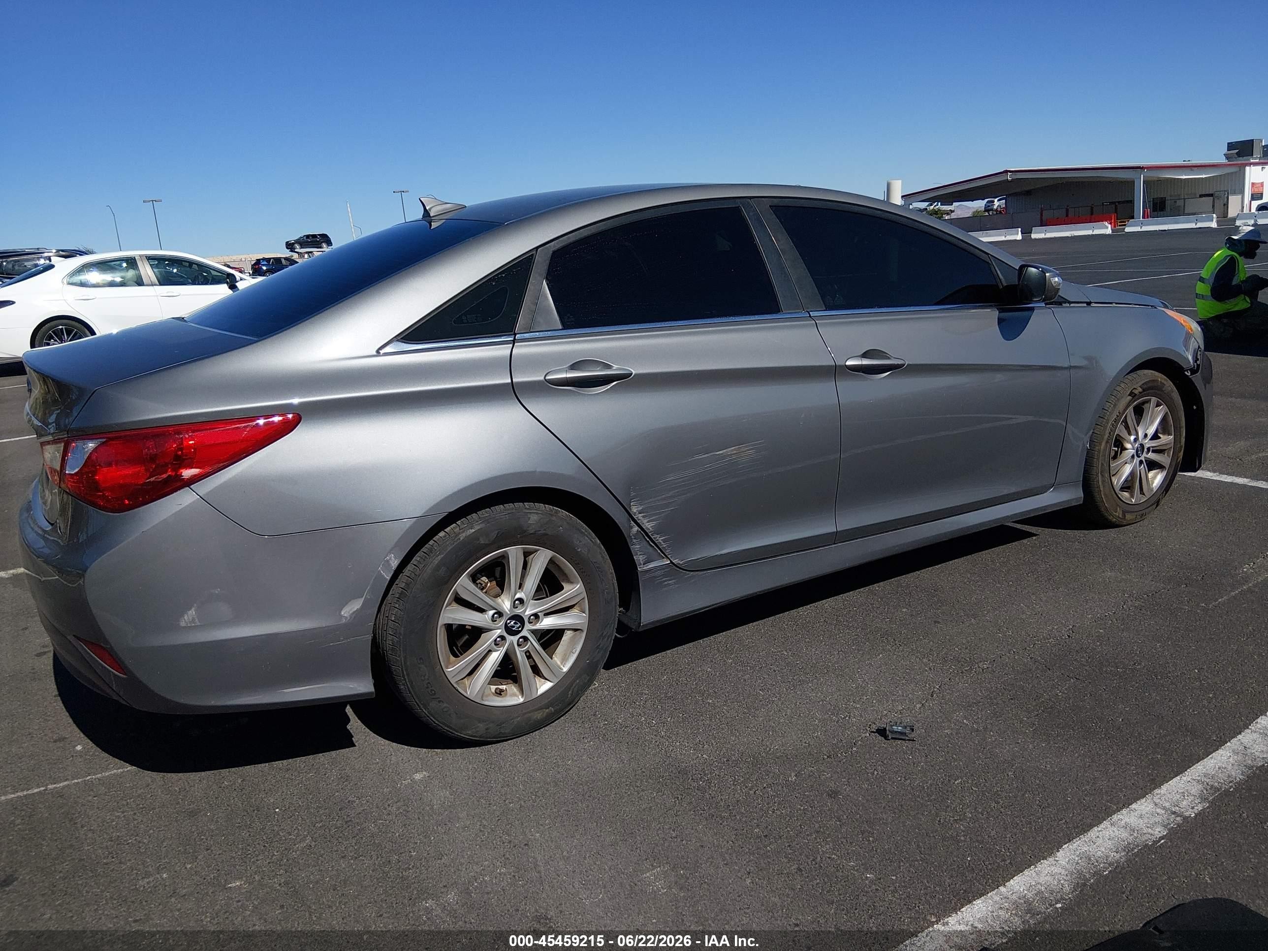2014 Hyundai Sonata Gls Gray vin: 5NPEB4AC1EH921203