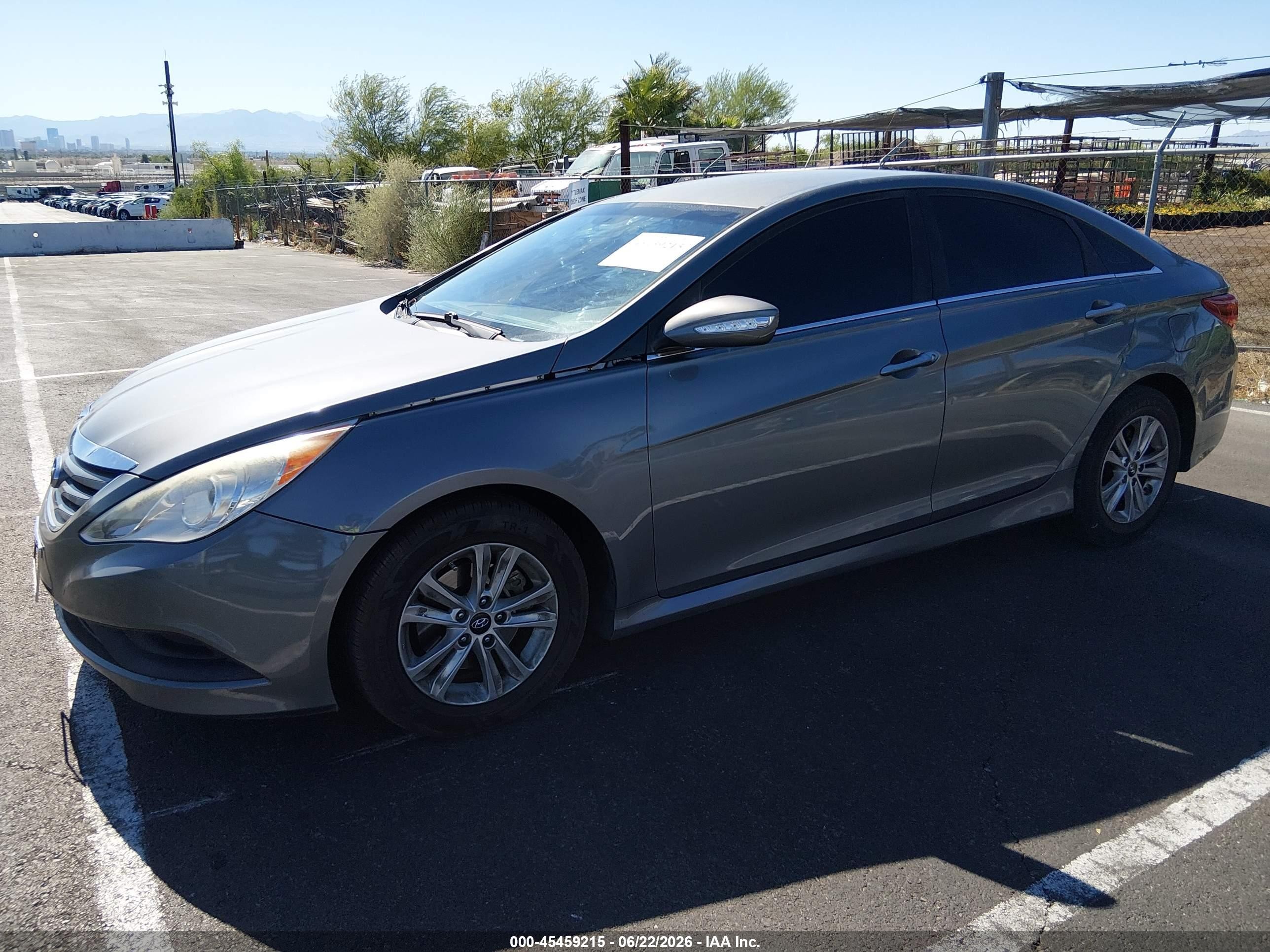 2014 Hyundai Sonata Gls Gray vin: 5NPEB4AC1EH921203