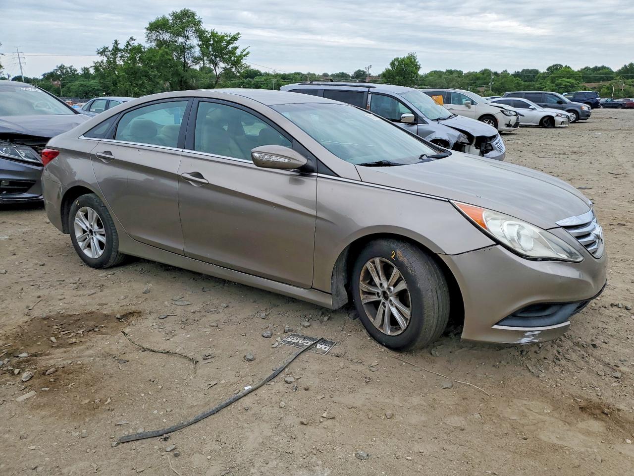 2014 Hyundai Sonata Gls Tan vin: 5NPEB4AC1EH921895