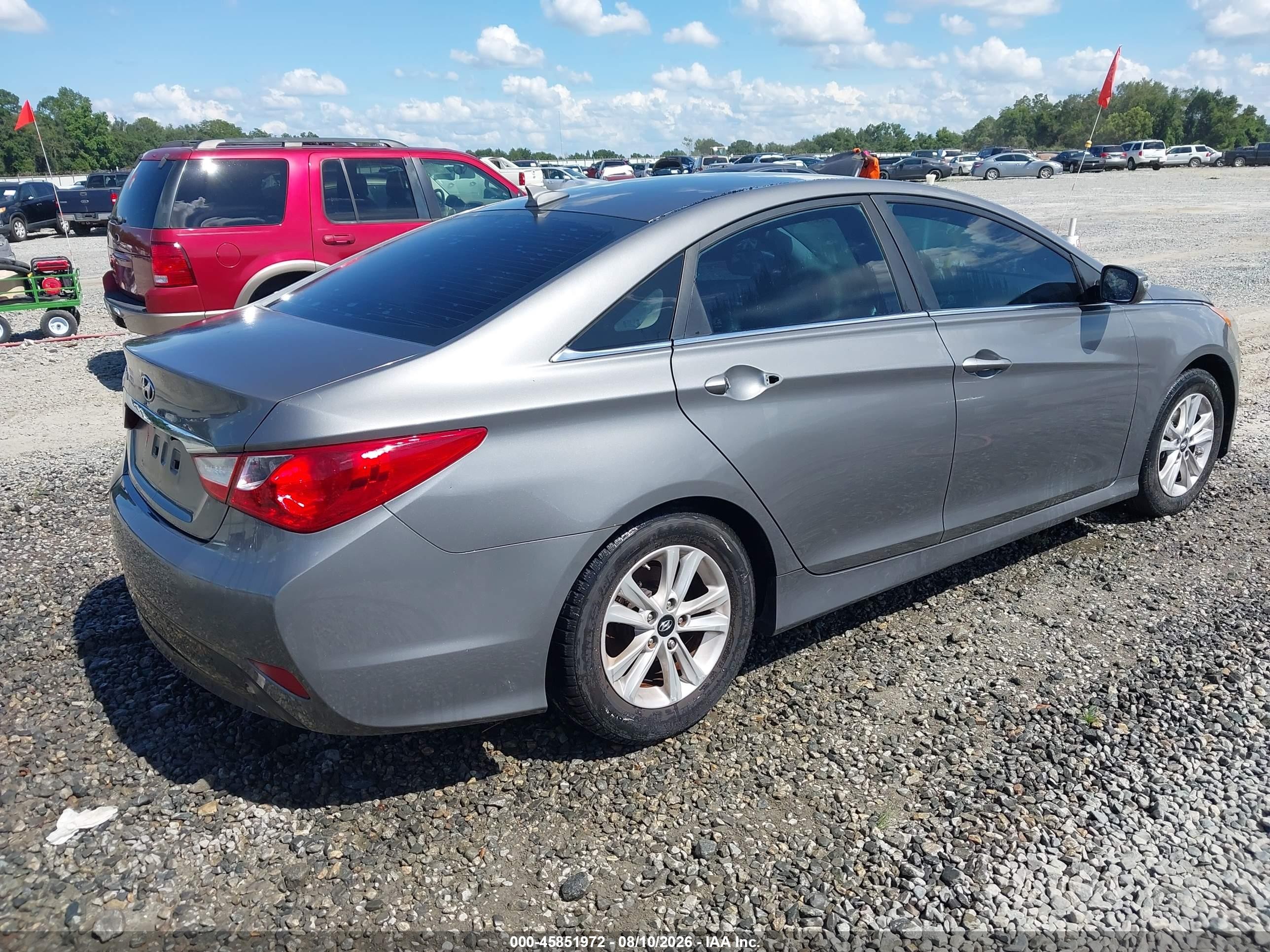 2014 Hyundai Sonata Gls Gray vin: 5NPEB4AC1EH923890