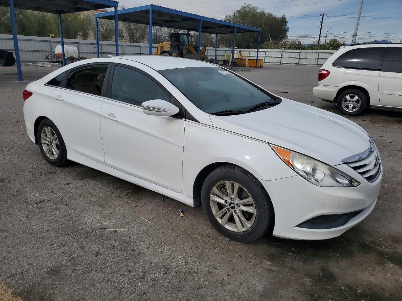 2014 Hyundai Sonata Gls Белый vin: 5NPEB4AC1EH924196