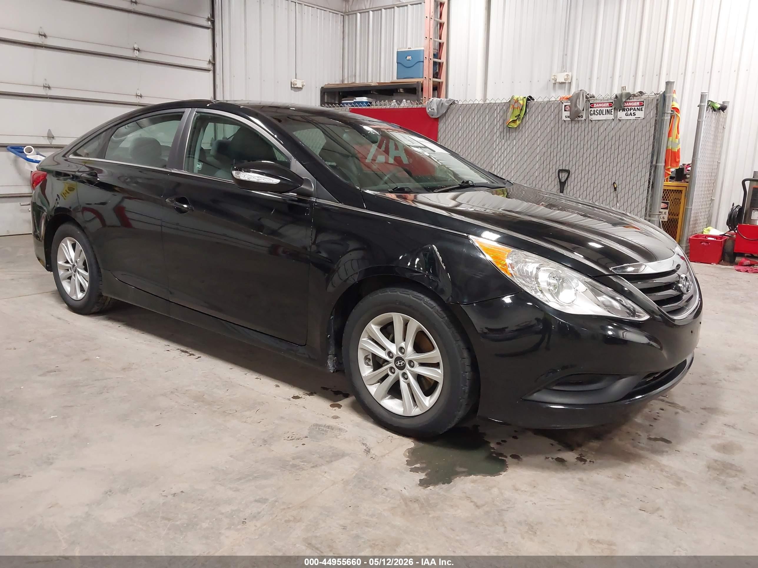 2014 Hyundai Sonata Gls Black vin: 5NPEB4AC1EH933271