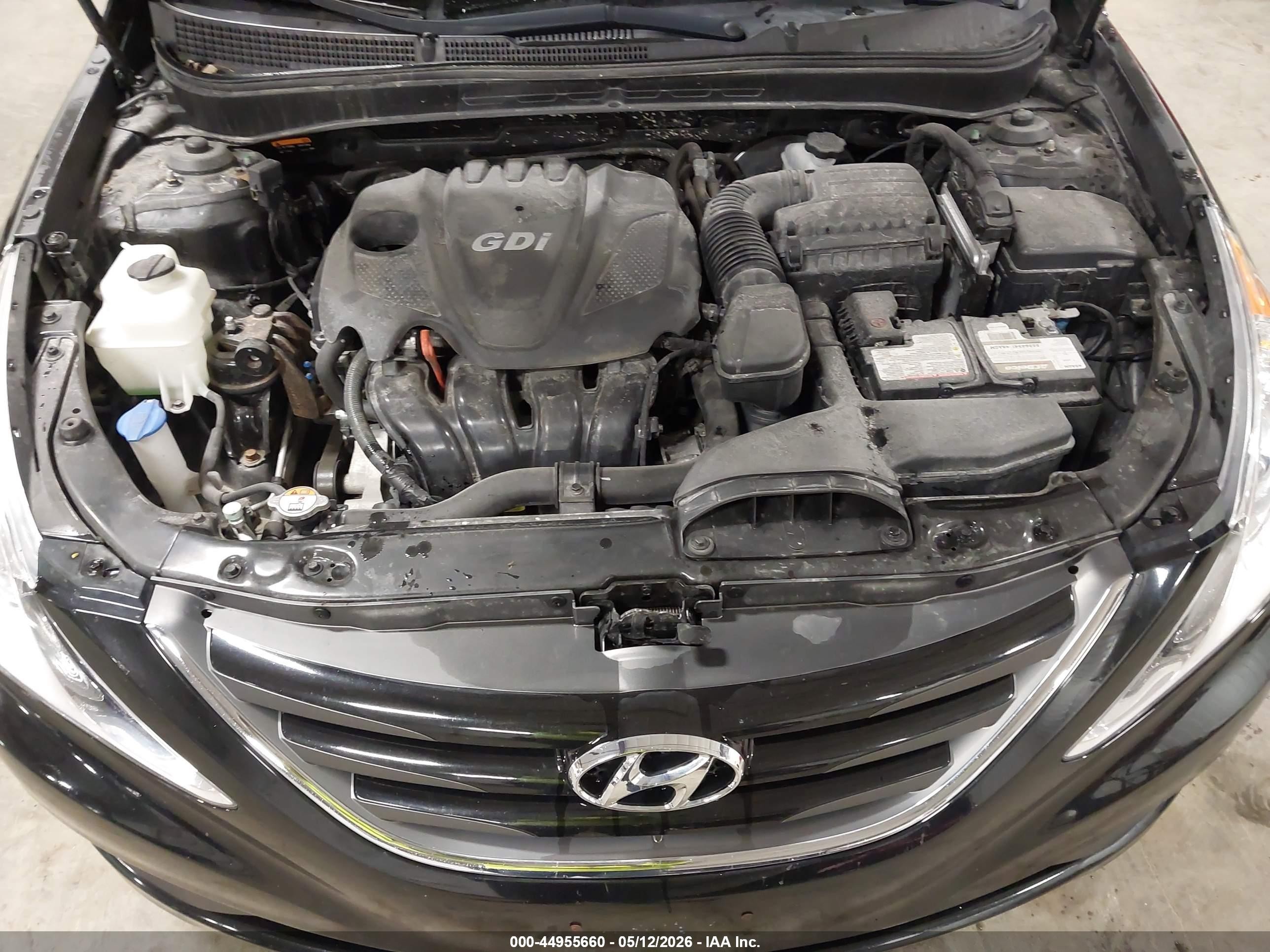 2014 Hyundai Sonata Gls Black vin: 5NPEB4AC1EH933271