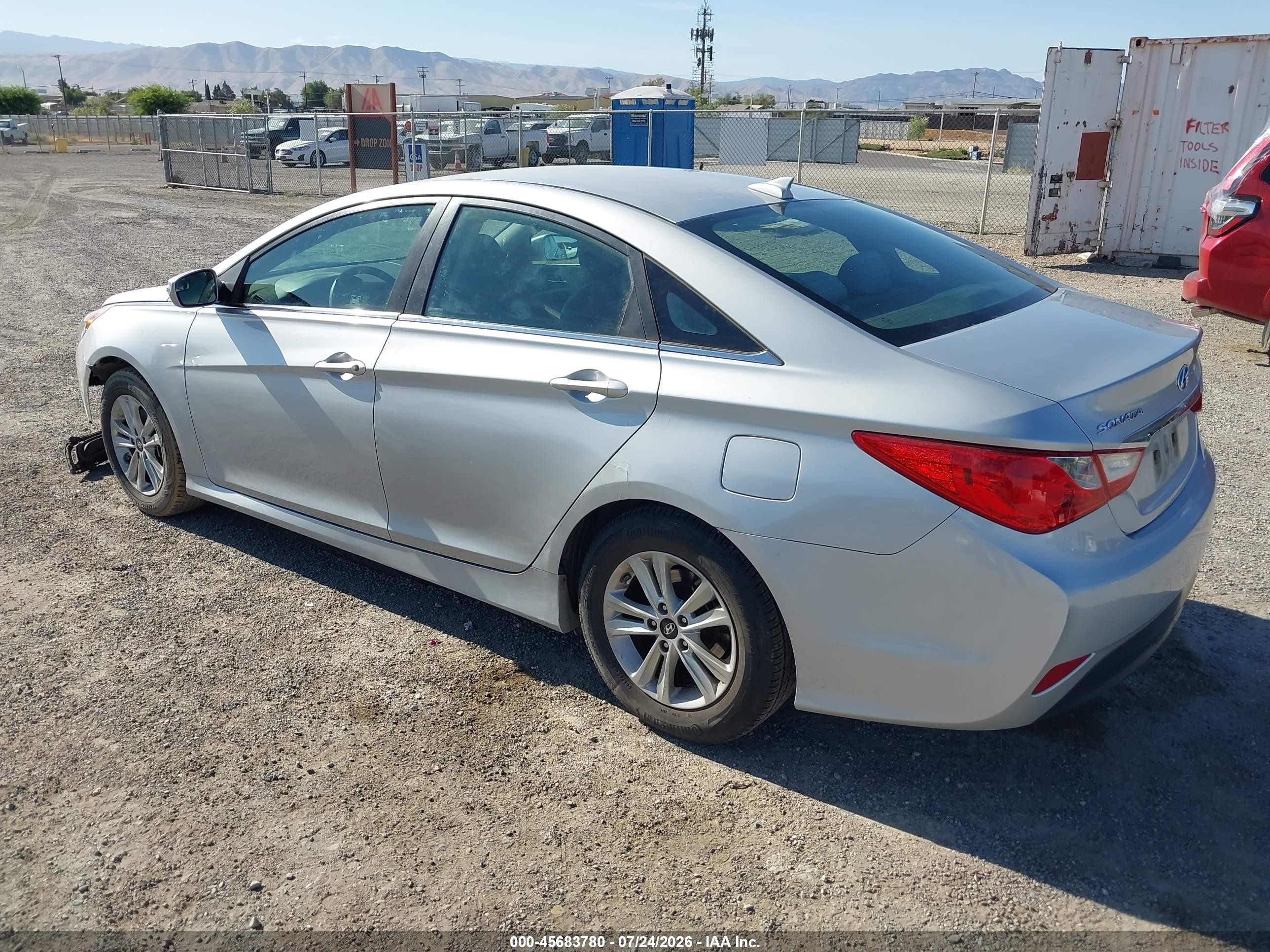 2014 Hyundai Sonata Gls Silver vin: 5NPEB4AC1EH935022
