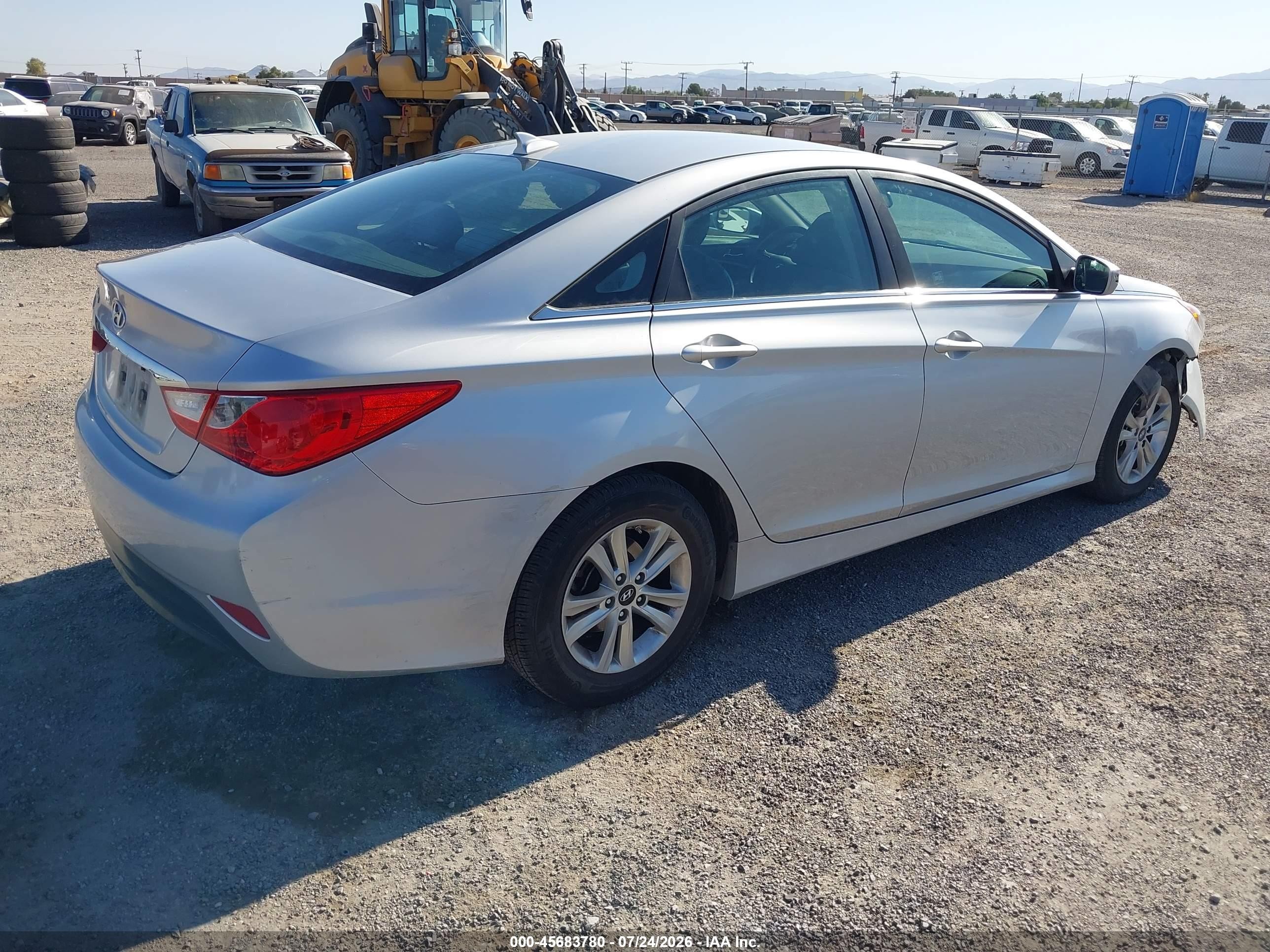 2014 Hyundai Sonata Gls Silver vin: 5NPEB4AC1EH935022