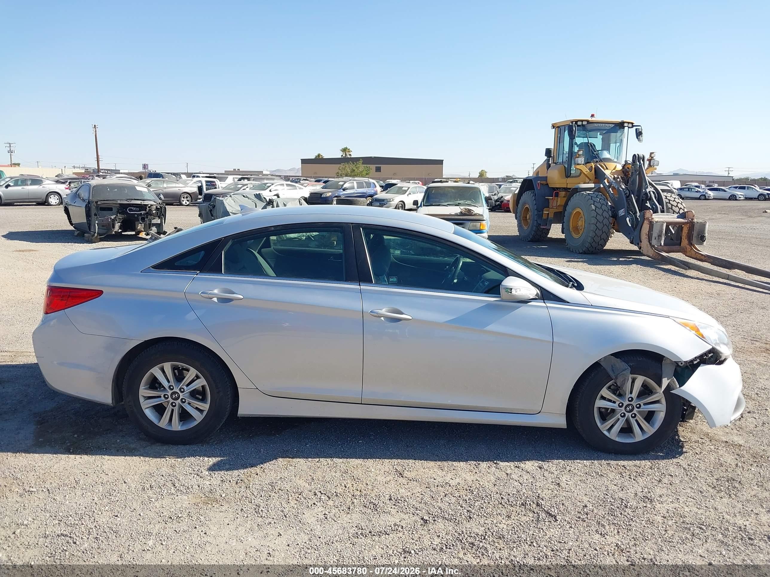 2014 Hyundai Sonata Gls Silver vin: 5NPEB4AC1EH935022