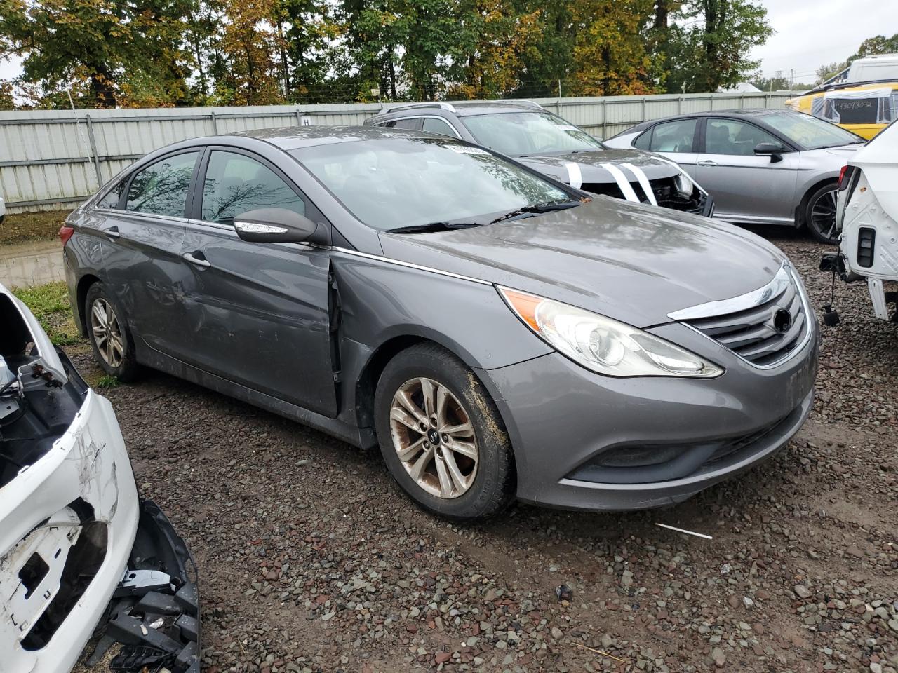 2014 Hyundai Sonata Gls Gray vin: 5NPEB4AC1EH936204